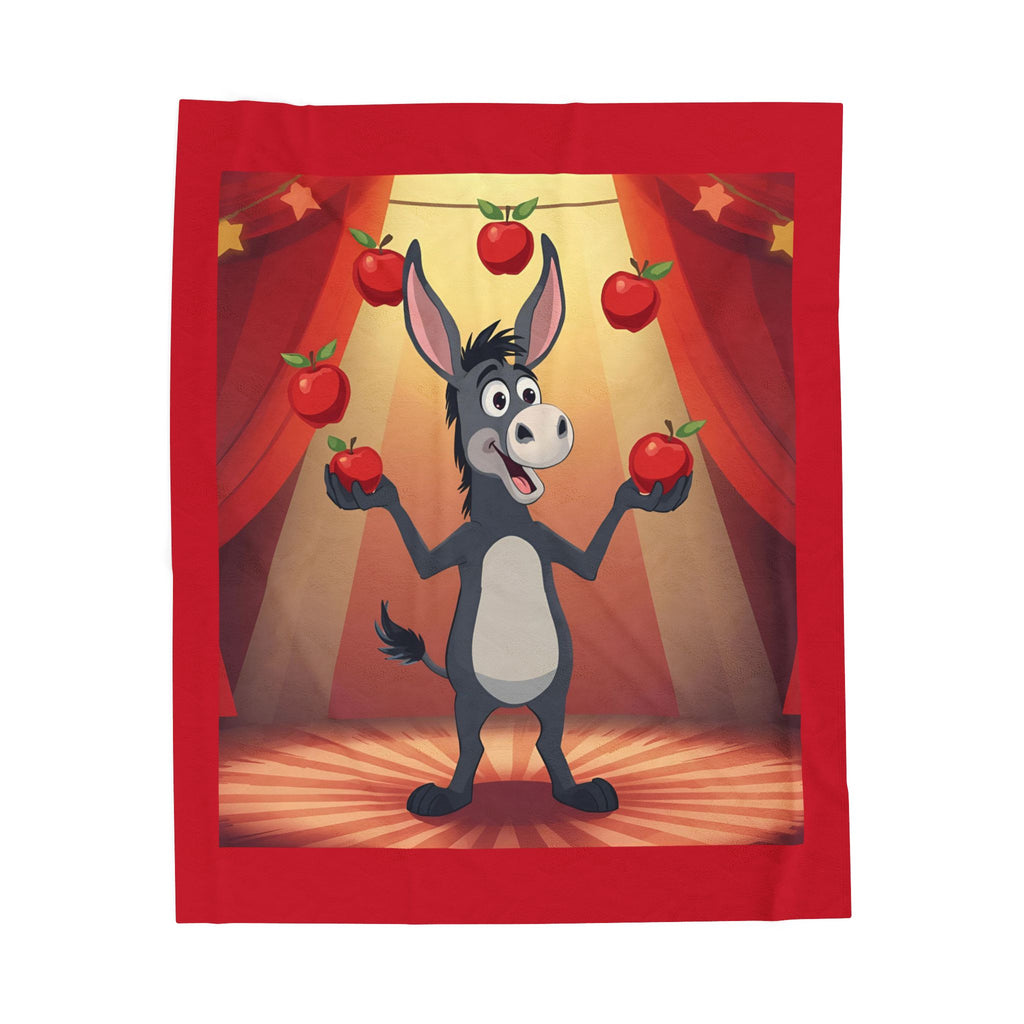 Whimsical Donkey Plush Blanket - Cozy Children's Blanket, Soft Throw for Kids, Perfect Gift for Birthdays, Holidays, Nursery Decor