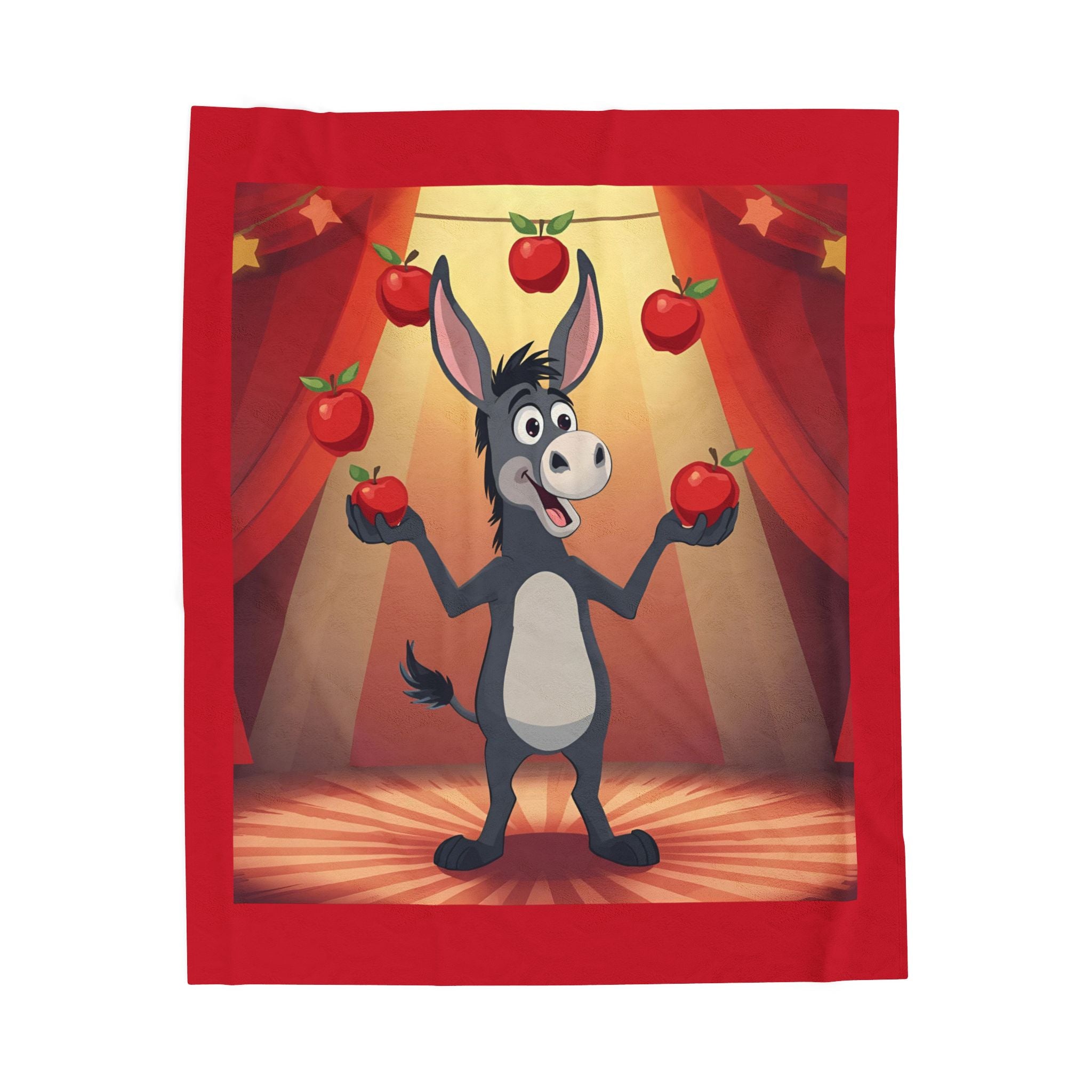 Whimsical Donkey Plush Blanket - Cozy Children's Blanket, Soft Throw for Kids, Perfect Gift for Birthdays, Holidays, Nursery Decor