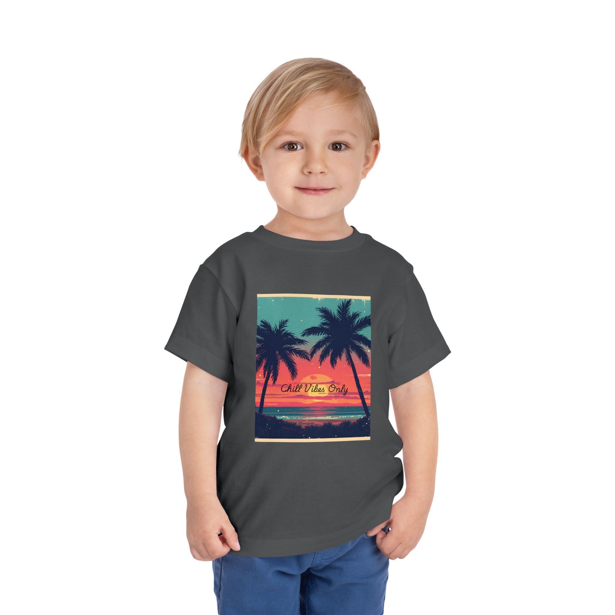 Tropical Sunset Toddler Short Sleeve Tee