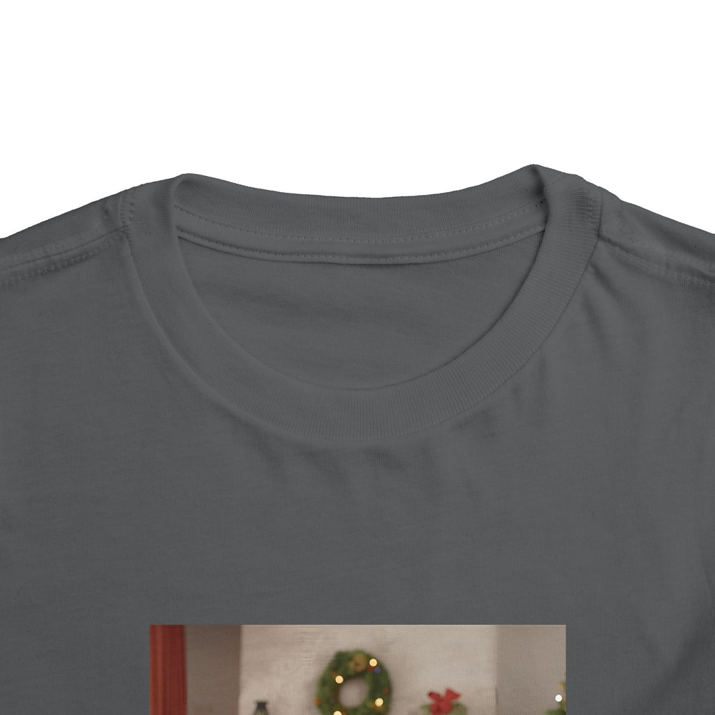Cute Christmas Festive Puppy Toddler Tee, Cute Dog Christmas Shirt, Kids Holiday Clothing, Animal Lover Gift, Birthday Outfit