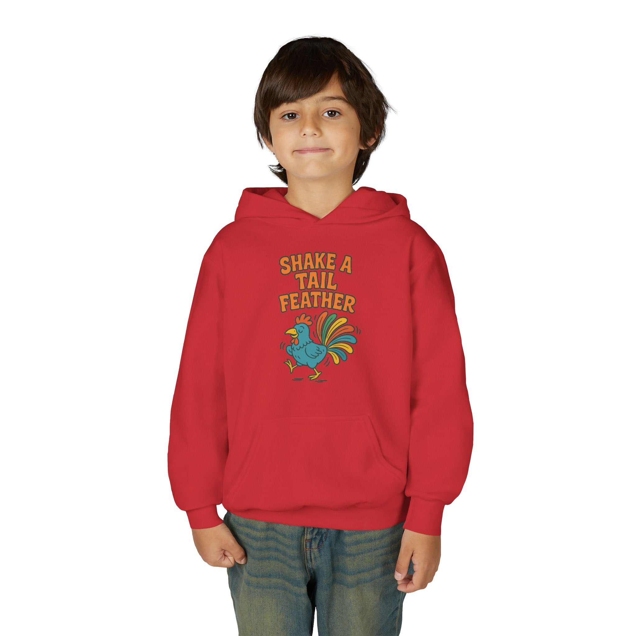 Shake A Tail Feather Youth Heavy Blend Hooded Sweatshirt