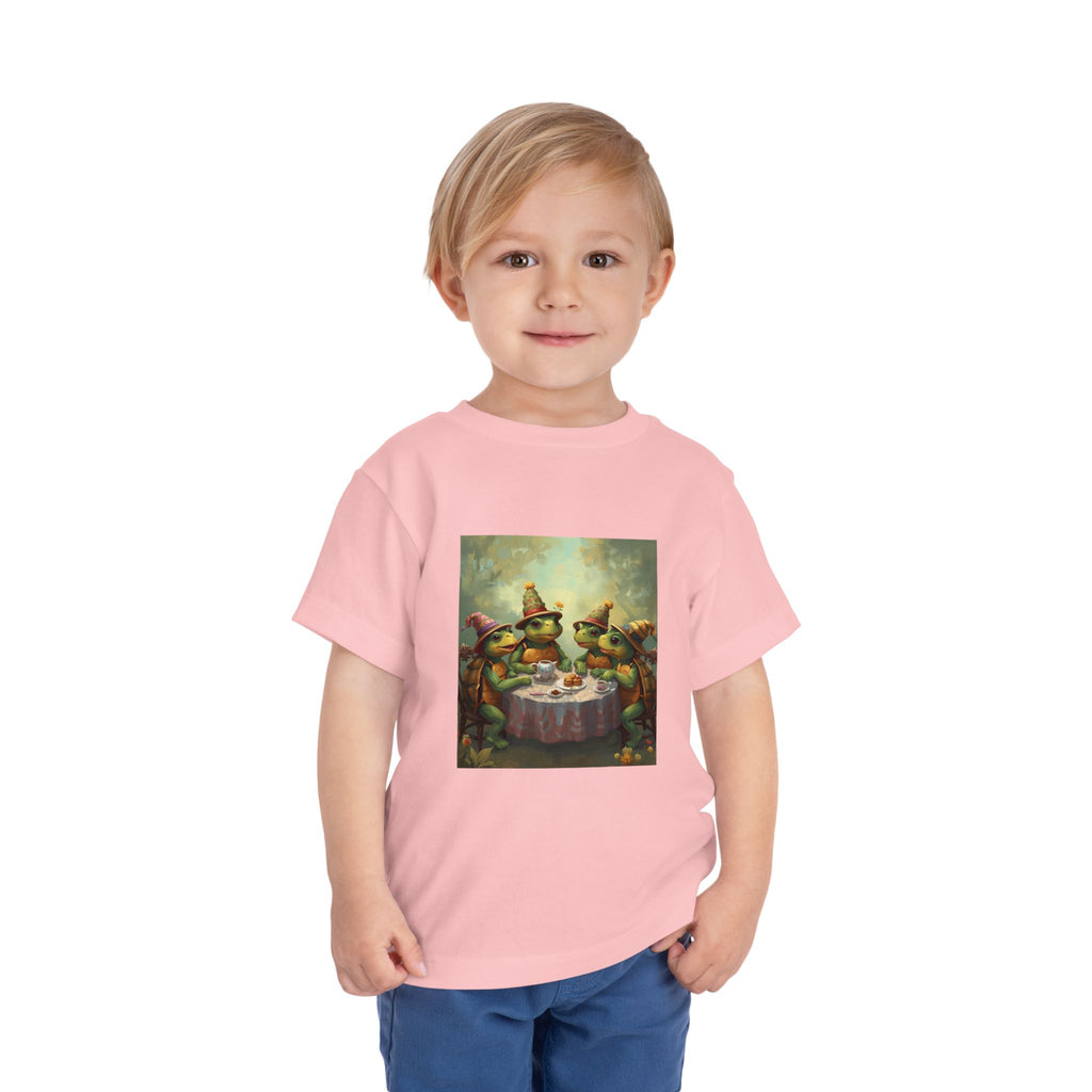 Whimsical Turtle Toddler Short Sleeve Tee