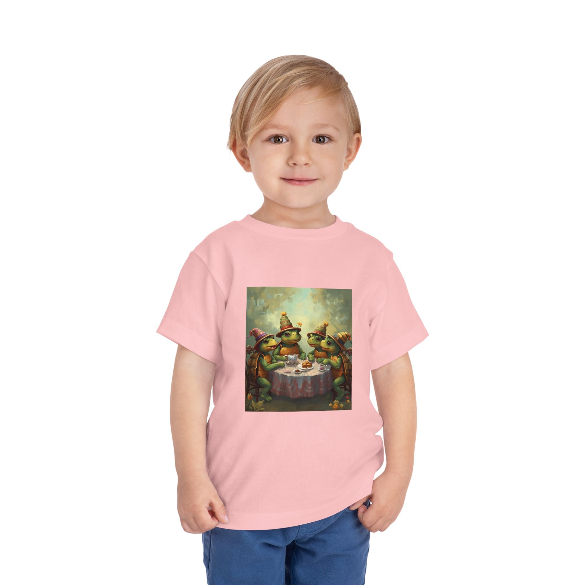 Whimsical Turtle Toddler Short Sleeve Tee
