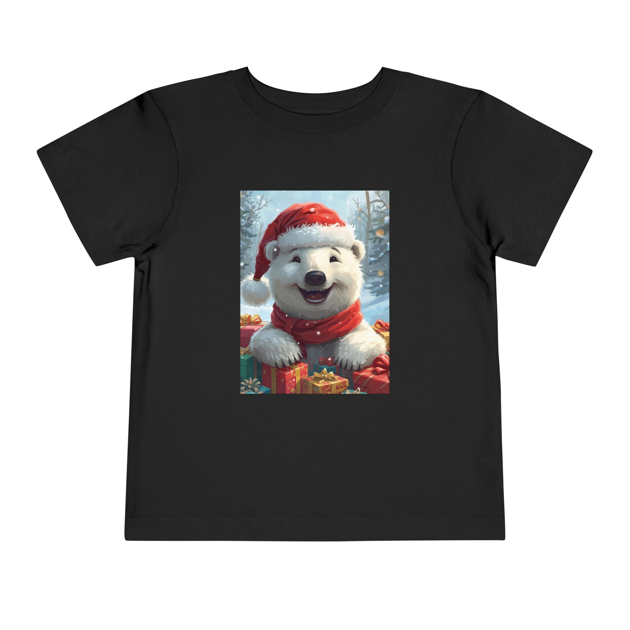 Christmas Bear Toddler Short Sleeve Tee