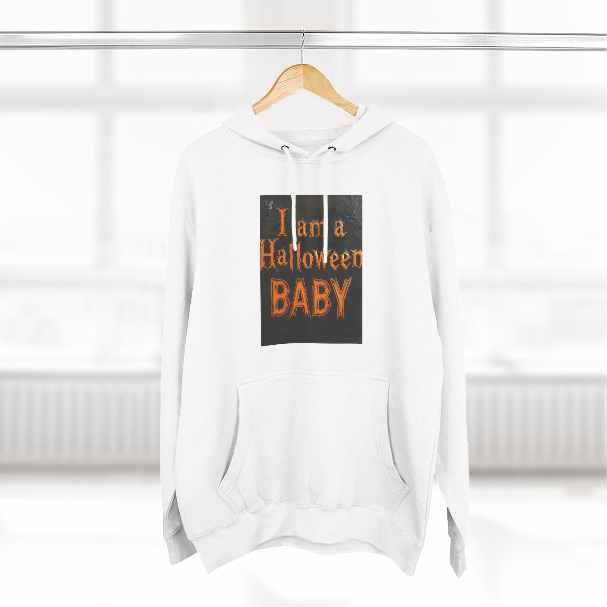 I Am A Halloween Baby Three-Panel Fleece Hoodie