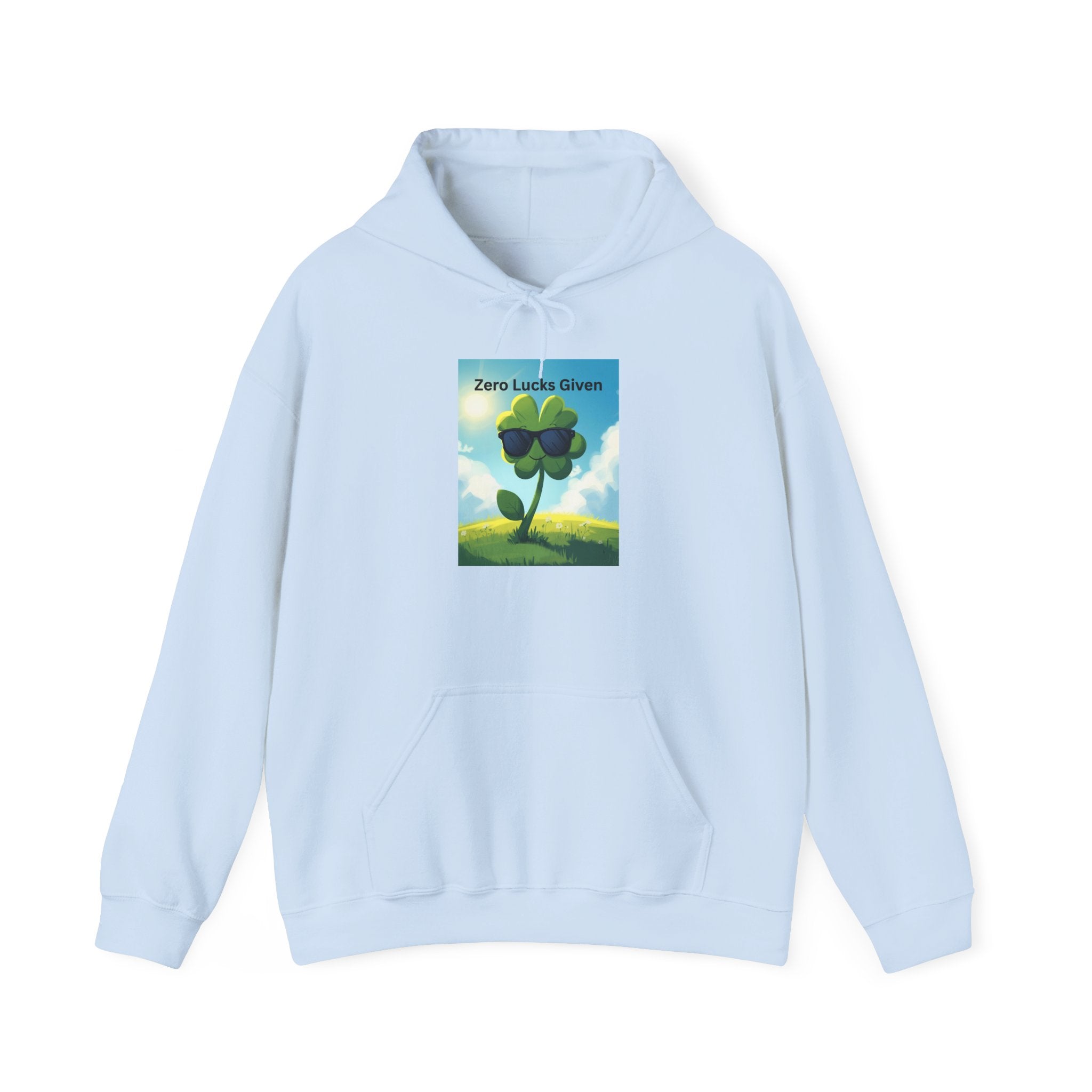 Chill Vibes Hooded Sweatshirt - Plant Power, Casual Wear, Nature Lover Gift, Relaxing Style, Zero Luck Given