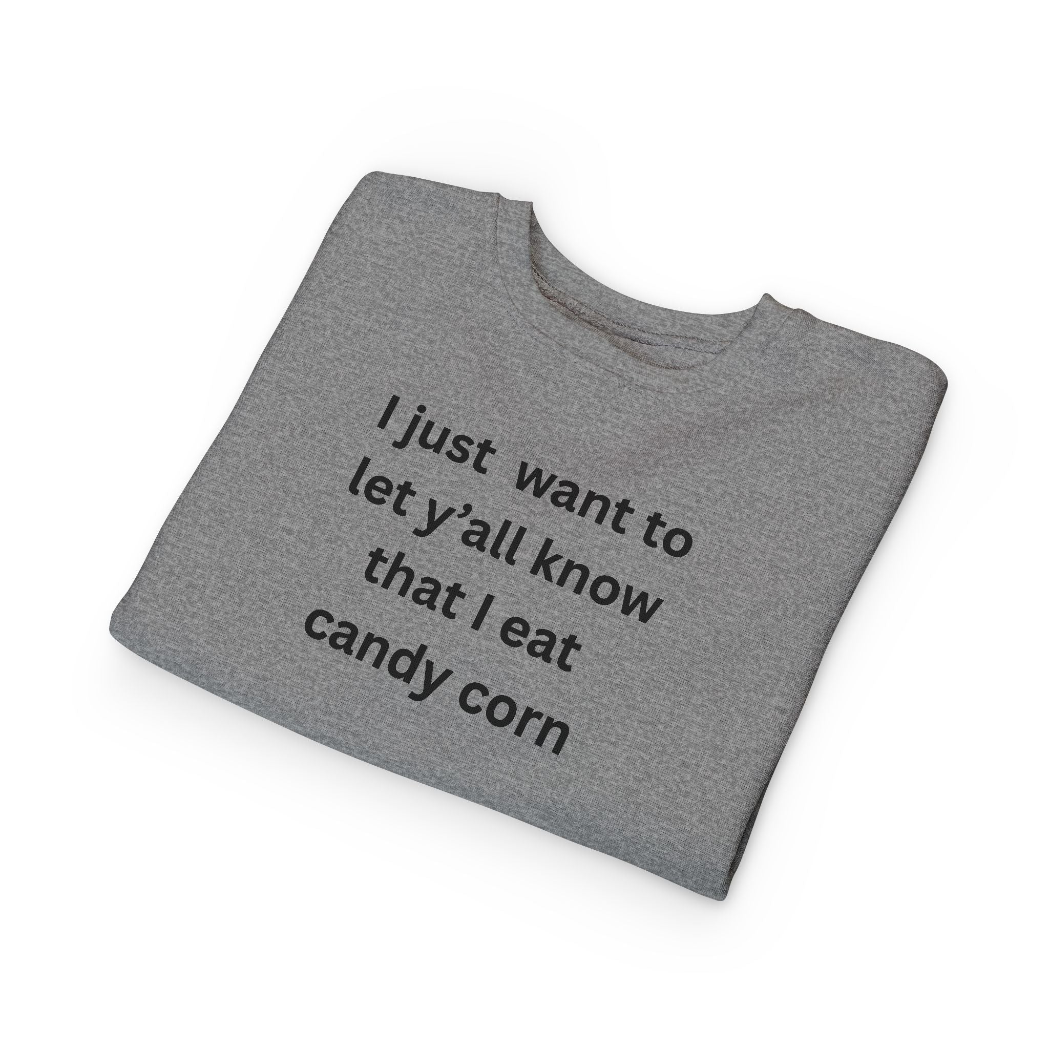 I Eat Candy Corn Toddler Sweatshirt - Fun Candy Corn Design, Kids Fall Apparel, Halloween Outfit, Cozy Toddler Clothes, Unique Gift for Toddlers