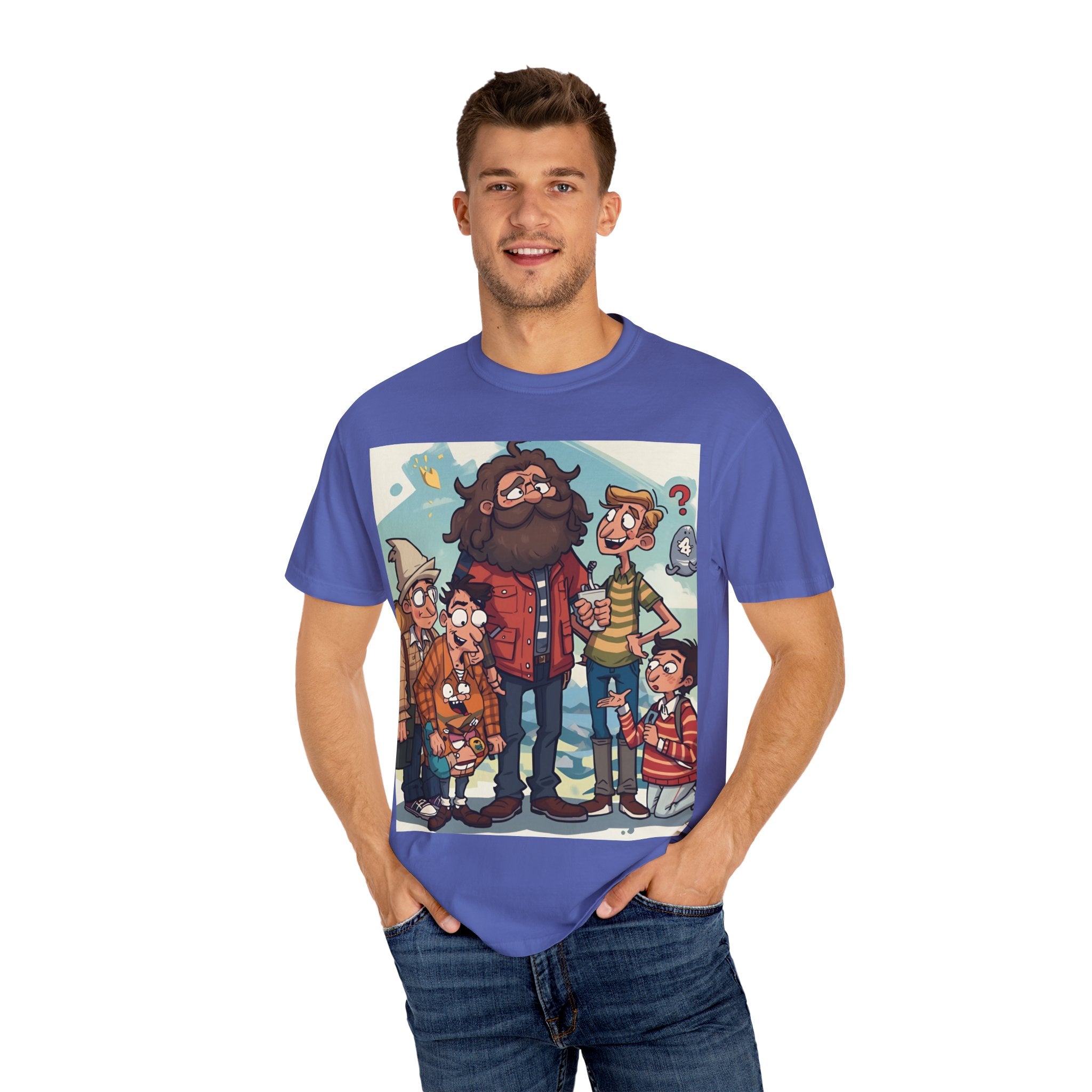 Charming Cartoon Graphic Tee, Fun Unisex T-shirt for Casual Wear, Unique Gift Ideas for Holidays, Family Gatherings, Cartoon Lovers, [...]