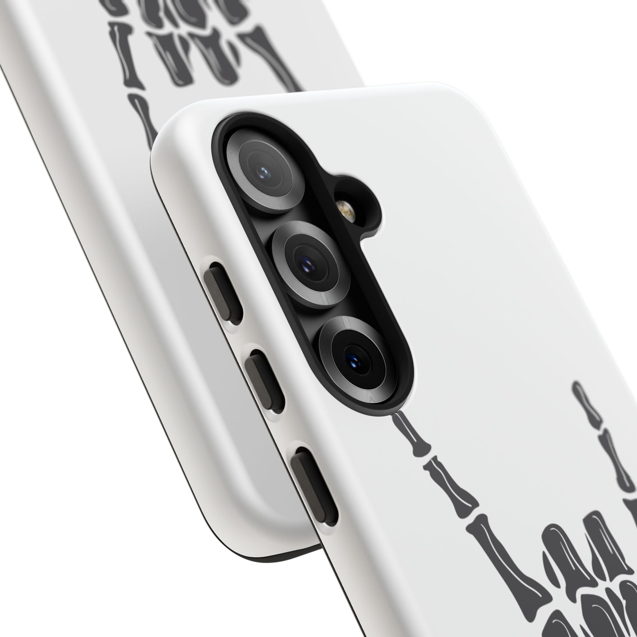 Rock On Skeleton Phone Case, Edgy Phone Cover, Tough Cases for Music Lovers, Halloween Accessories, Gifts for Him