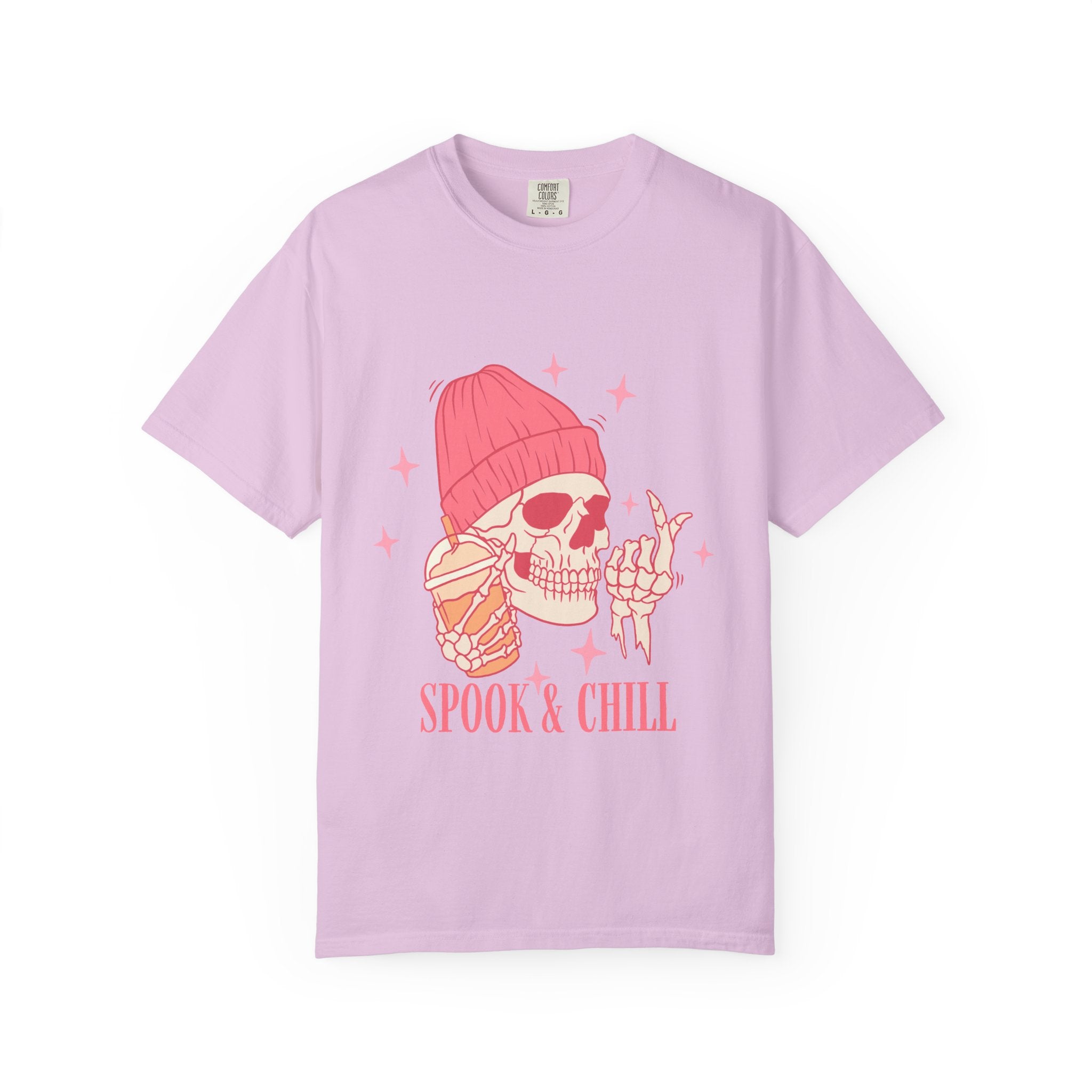 Spook & Chill T-Shirt, Fun Graphic Tee for Halloween, Unisex Casual Wear, Gifts for Ghost Lovers, Trendy Fall Apparel