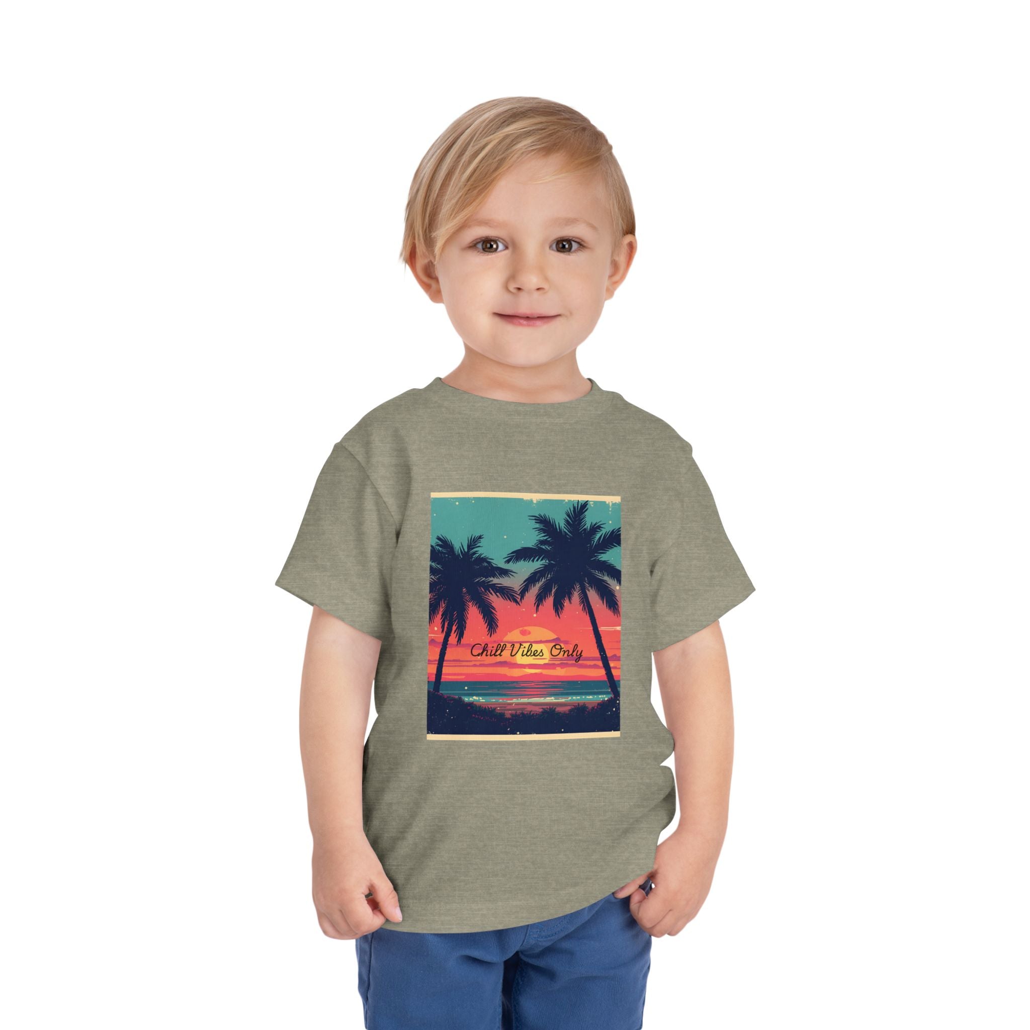Tropical Sunset Toddler Short Sleeve Tee