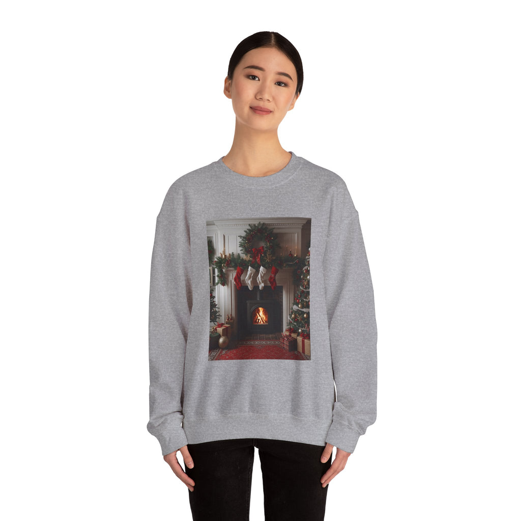 Cozy Christmas Sweatshirt, Holiday Comfort Wear, Unisex Pullover, Winter Fashion, Merry & Bright Gift, Festive Sweater