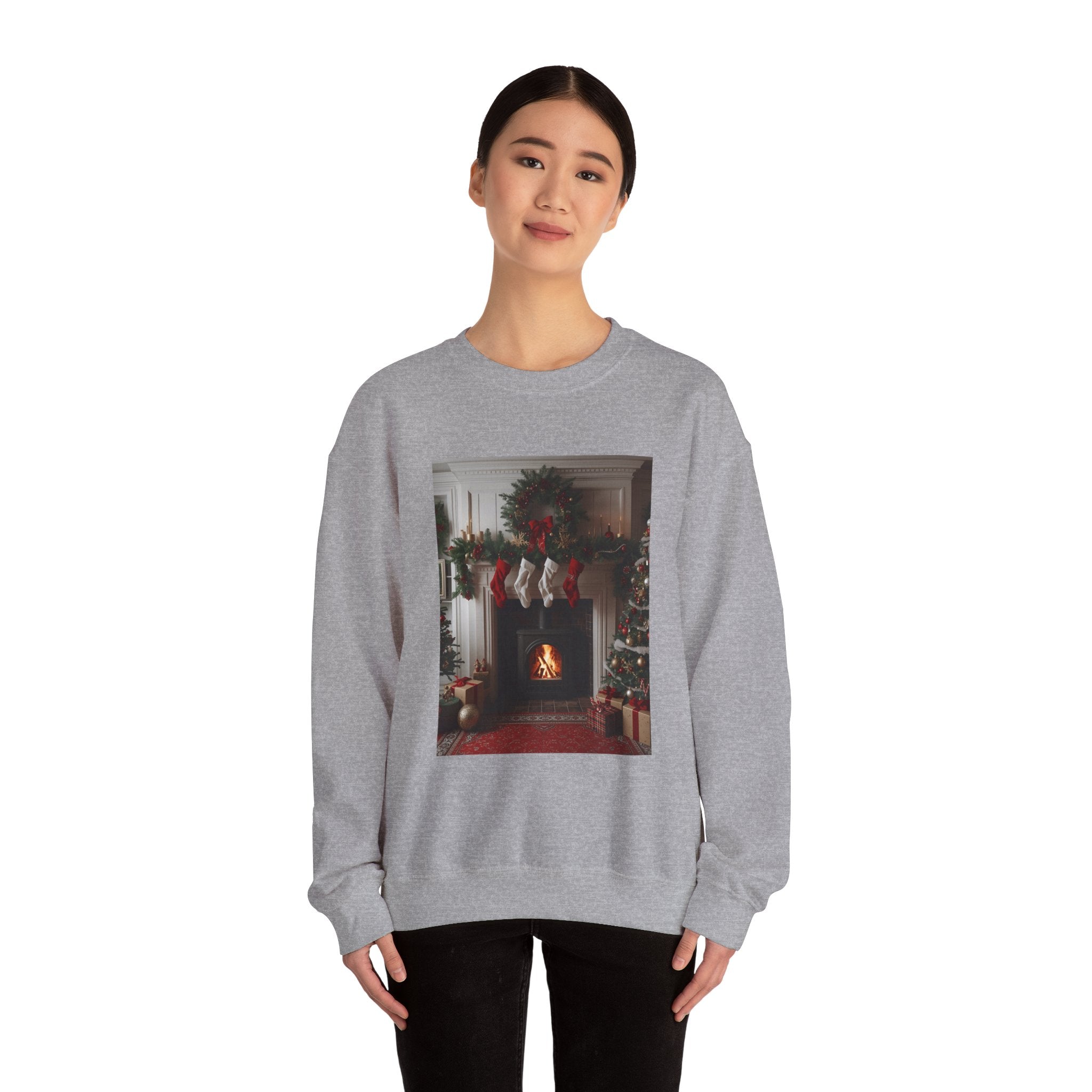Cozy Christmas Sweatshirt, Holiday Comfort Wear, Unisex Pullover, Winter Fashion, Merry & Bright Gift, Festive Sweater