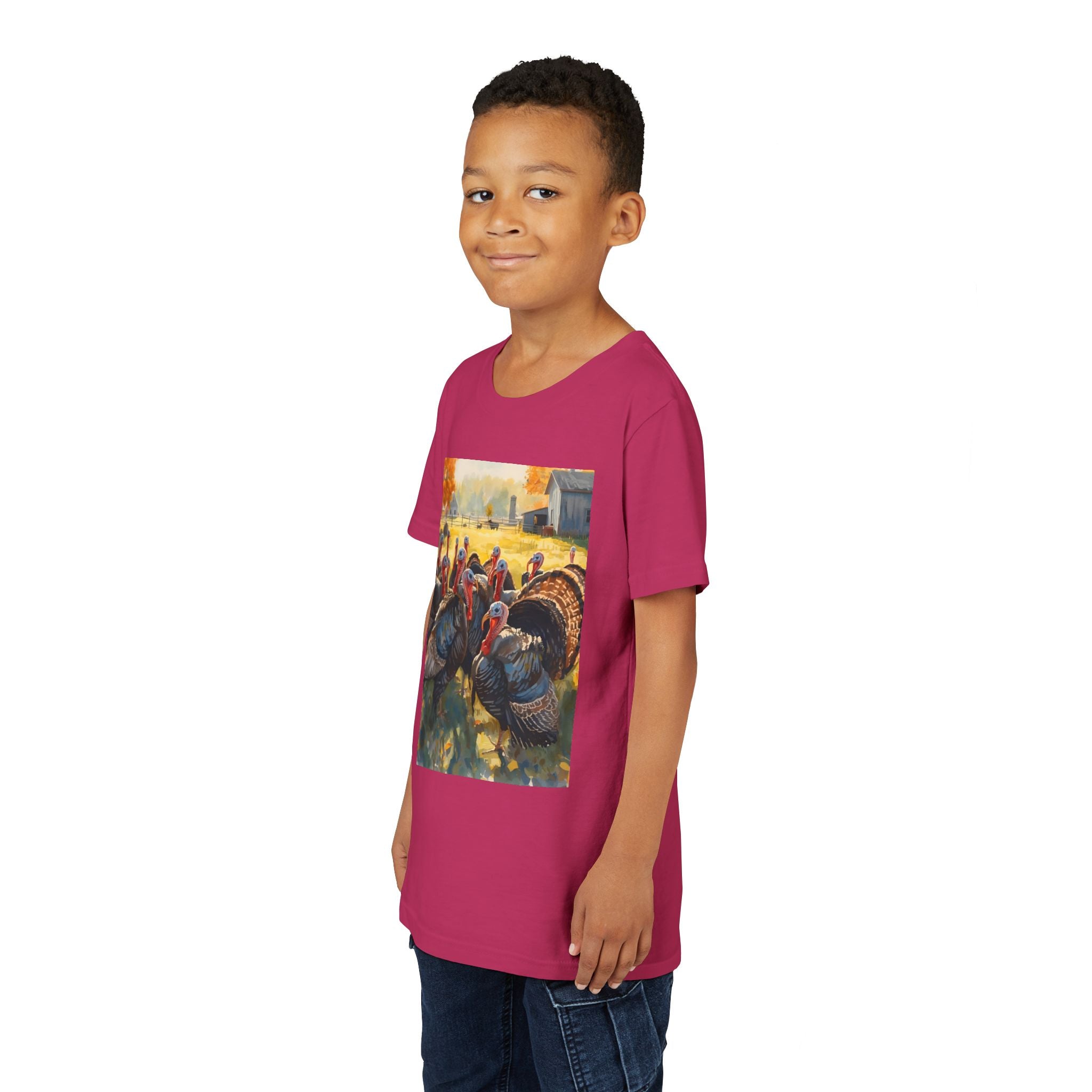 Thanksgiving Turkey Youth Short Sleeve Tee