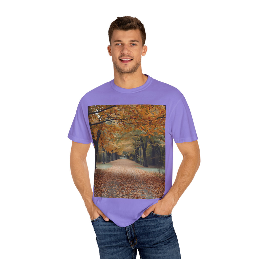 Autumn Pathways Unisex T-Shirt - Cozy Fall Vibes, Nature Lover's Tee, Seasonal Style, Perfect for Thanksgiving, Outdoors Events