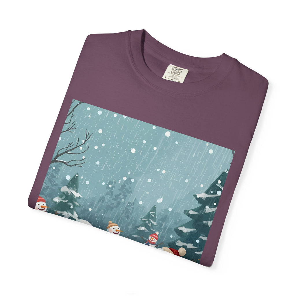Festive Christmas Winter Wonderland Snowman T-shirt | Holiday Tee, Christmas Apparel, Gift for Him/Her, Graphic Shirt, Seasonal Fashion
