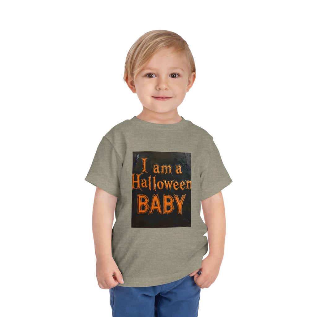 I Am A Halloween Baby Toddler Short Sleeve Tee