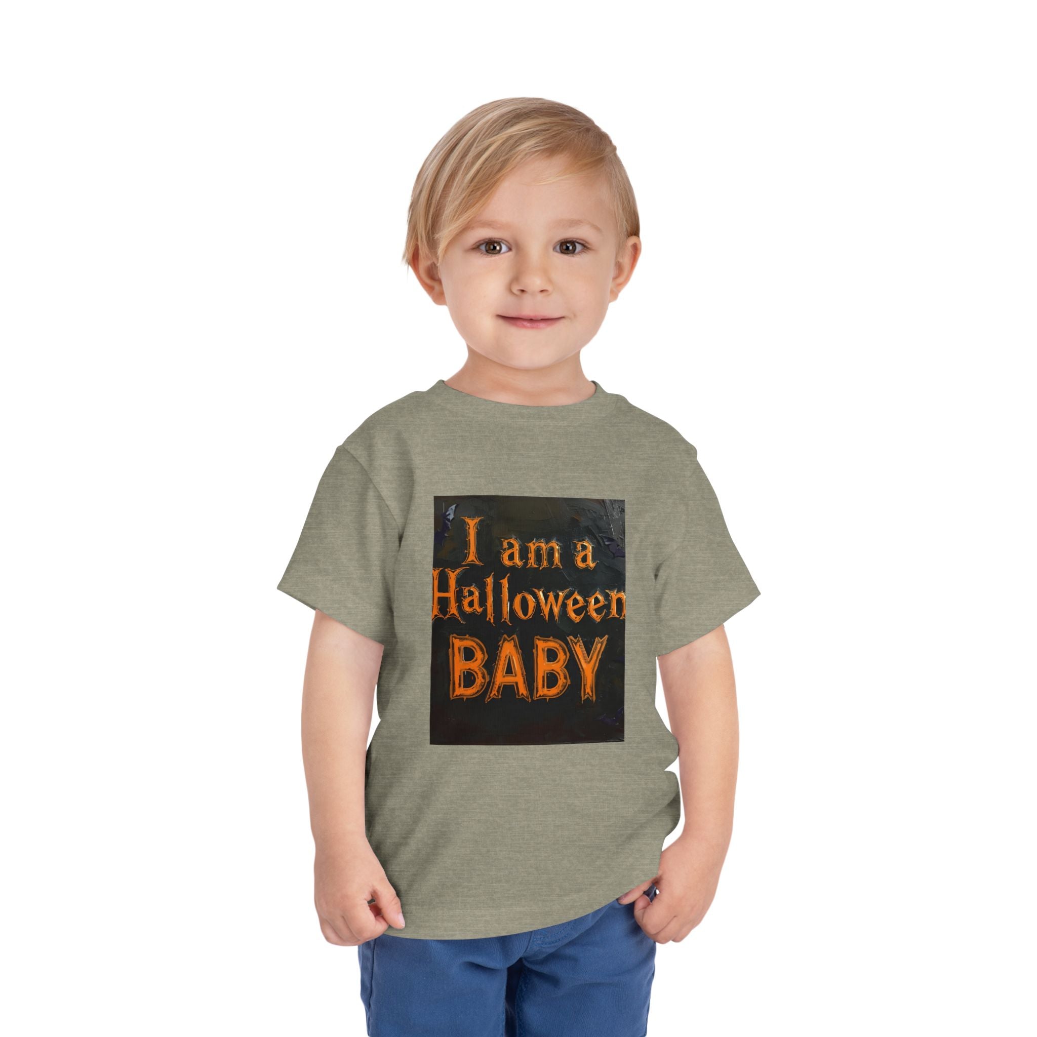 I Am A Halloween Baby Toddler Short Sleeve Tee