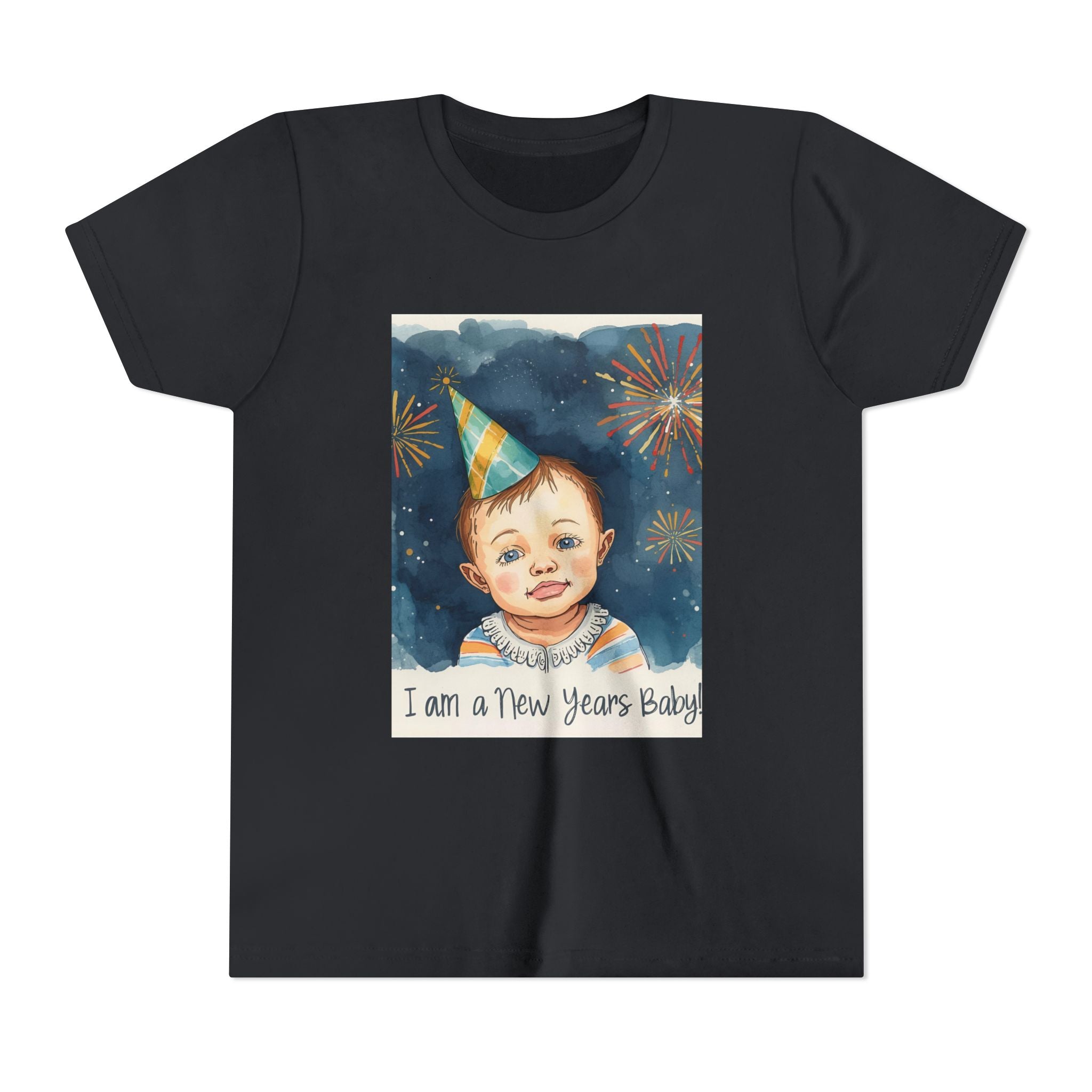 I Am A New Years Baby Youth Short Sleeve Tee