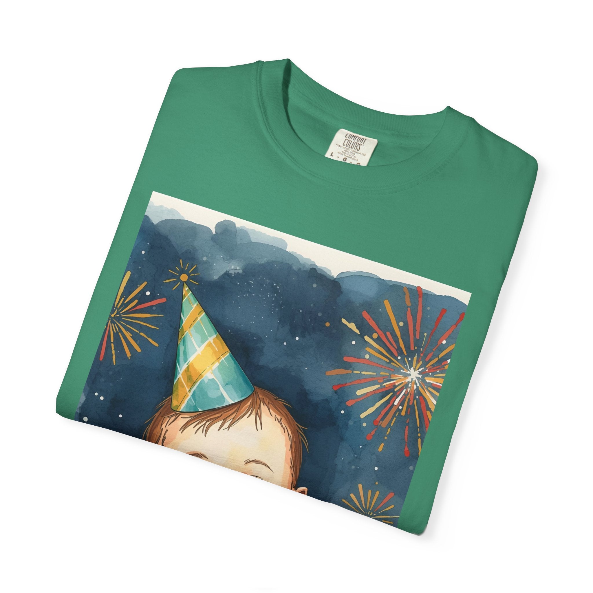 New Year's Baby T-Shirt, Unisex Garment-Dyed Tee, Cute Holiday Shirt, Baby Celebration Apparel, Party Outfit, New Year Gift