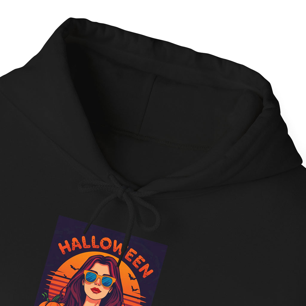 Stylish Halloween Themed Sweatshirt, Cozy Hooded Pullover, Fall Fashion, Spooky Season Apparel, Unisex Hoodie for Halloween