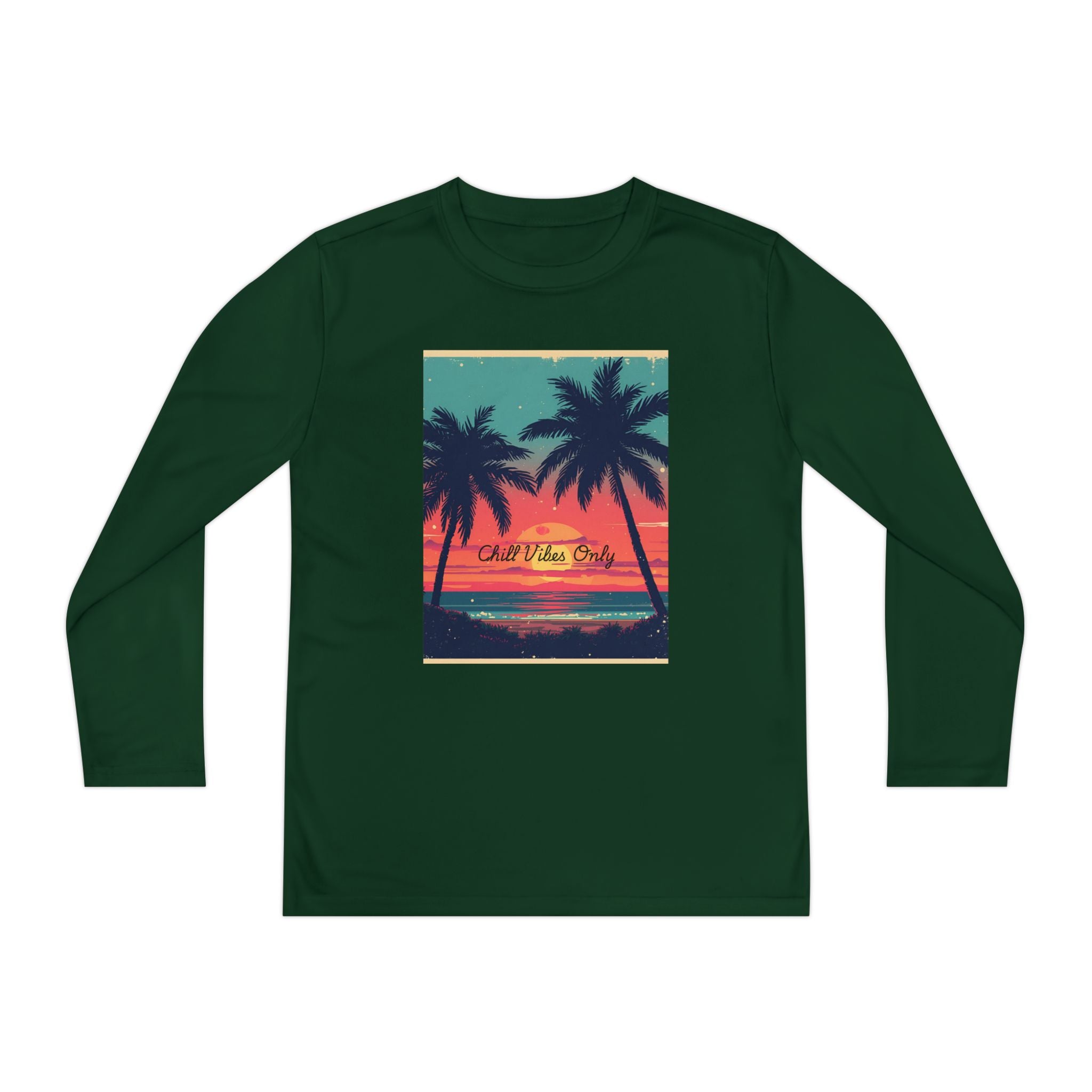 Tropical Sunset Youth Long Sleeve Competitor Tee