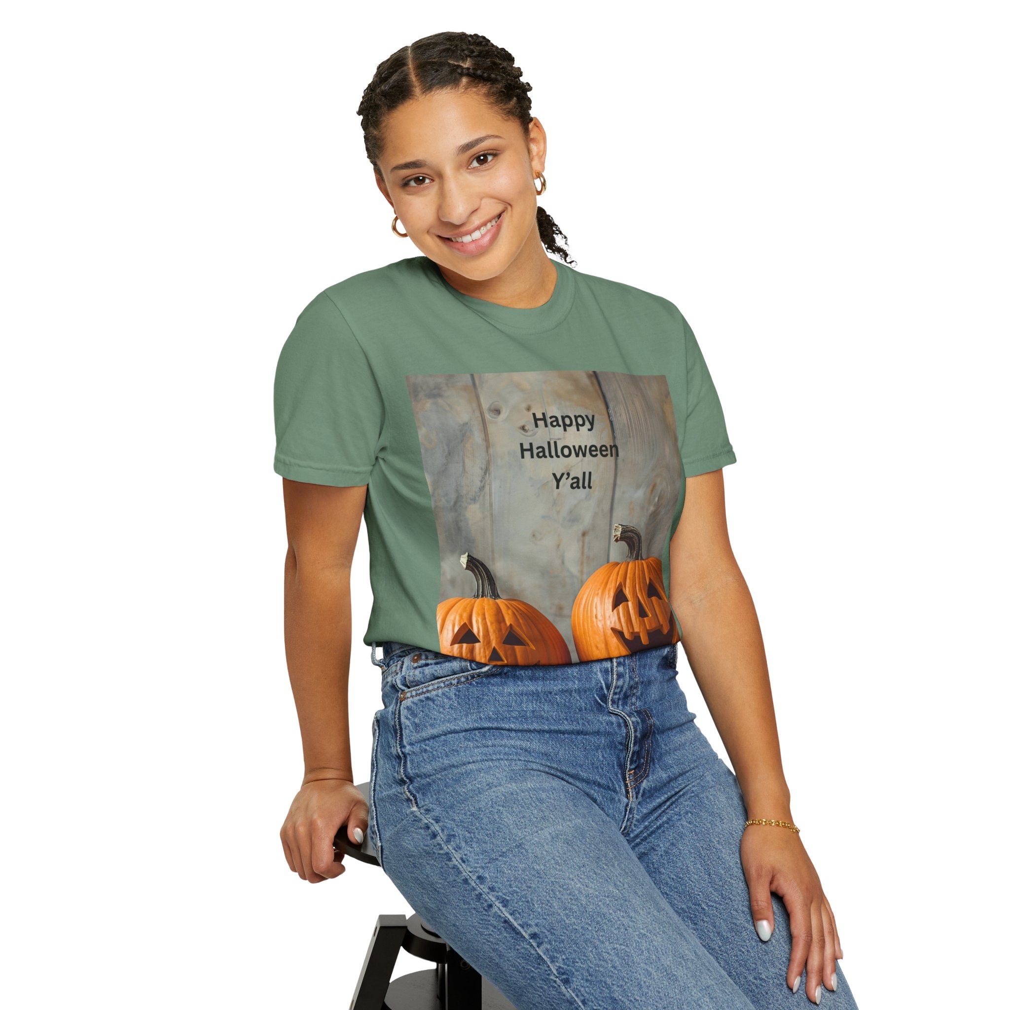 Happy Halloween Y'all T-Shirt | Cozy Fall Tee, Pumpkin Shirt, Unisex Halloween Apparel, October Gift, Casual Wear
