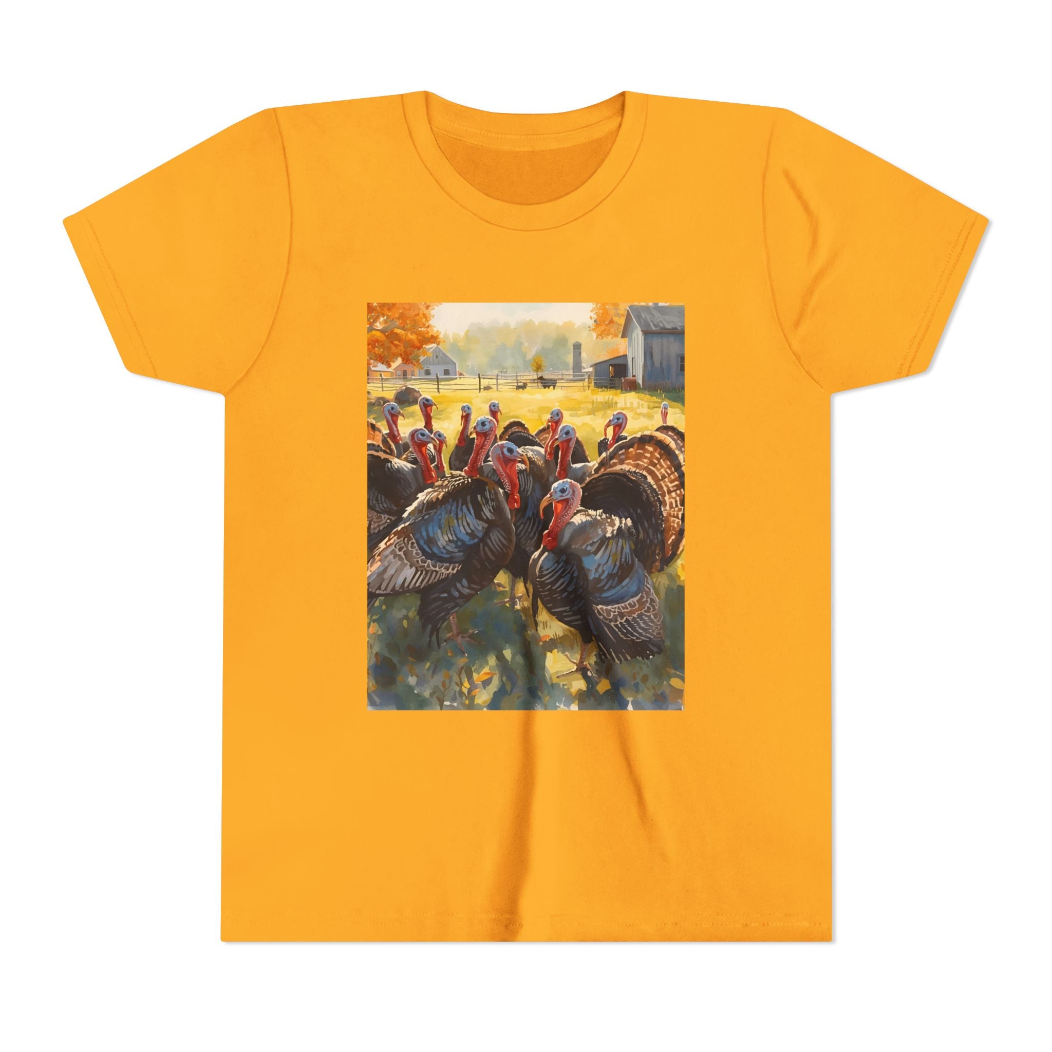 Thanksgiving Turkey Youth Short Sleeve Tee