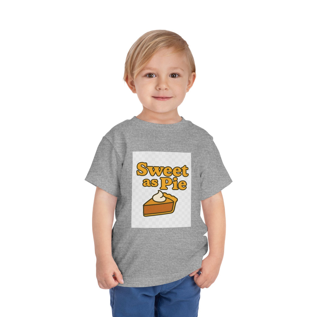 Sweet as Pie Toddler Tee - Cute Short Sleeve Shirt for Kids