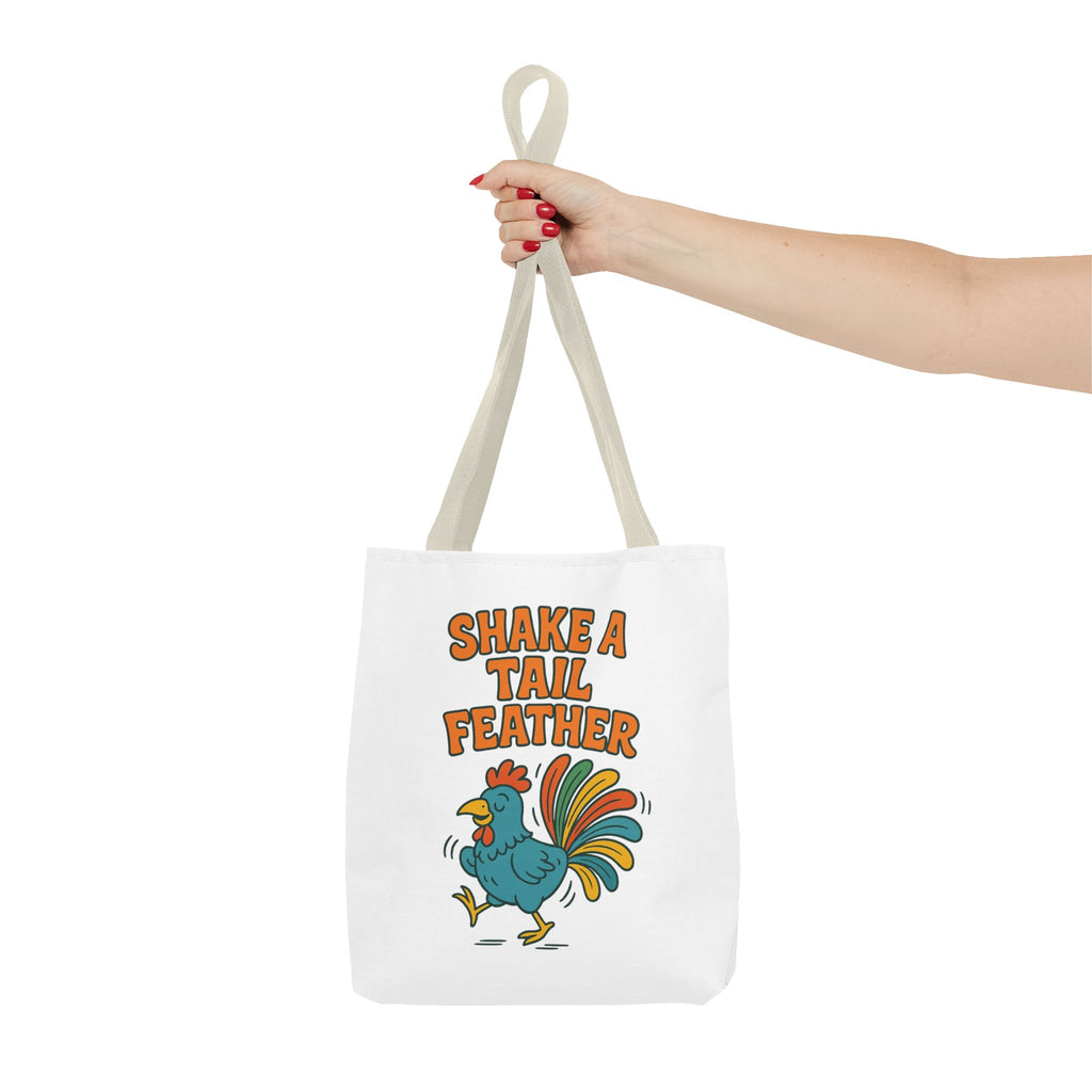 Shake A Tail Feather Funny Chicken Tote