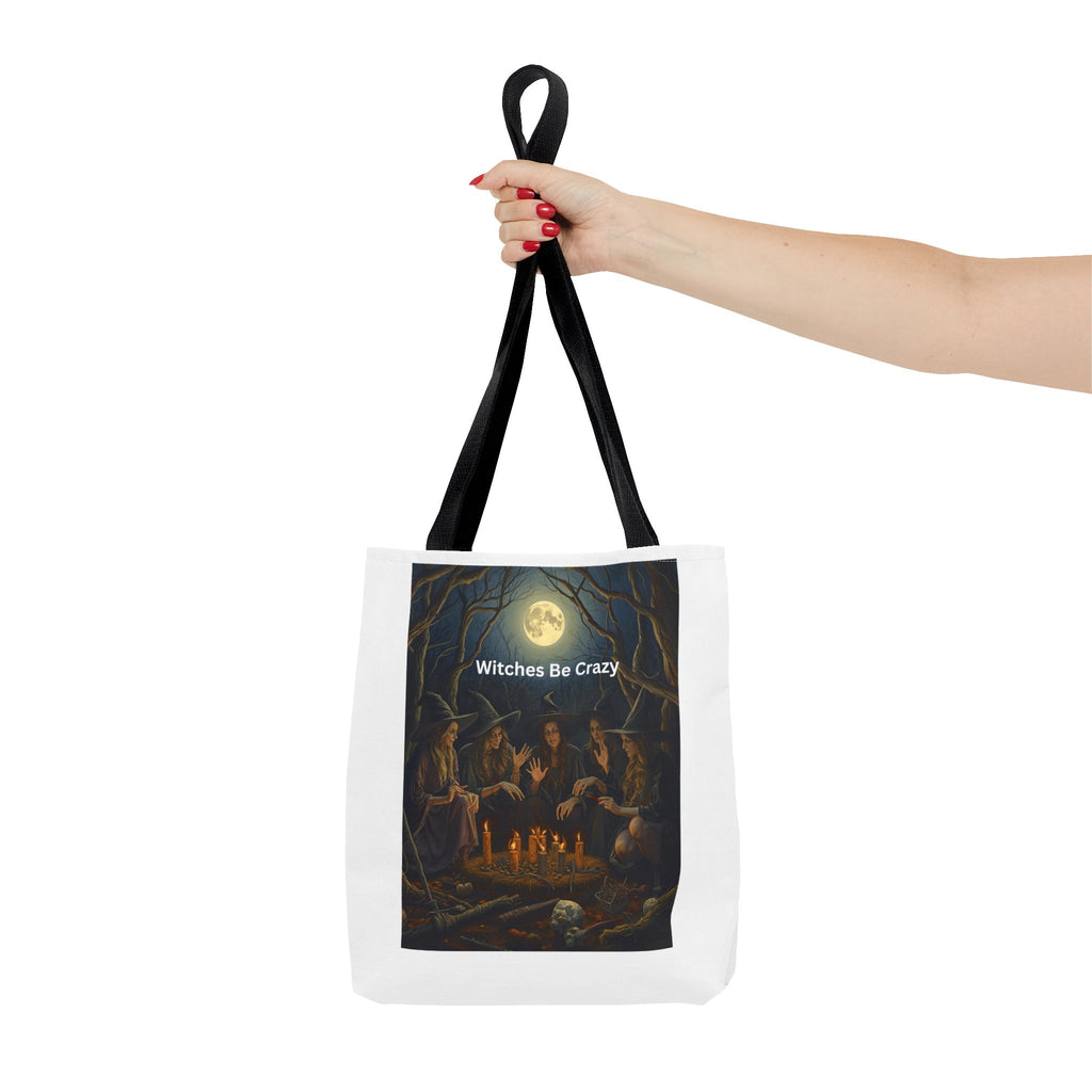 Spooky Halloween Witchy Tote Bag for Spooky Vibes, Witches Be Crazy, Eco-Friendly Tote, Halloween Gift for Her, Magical Shopping Bag, Gifts for Witches
