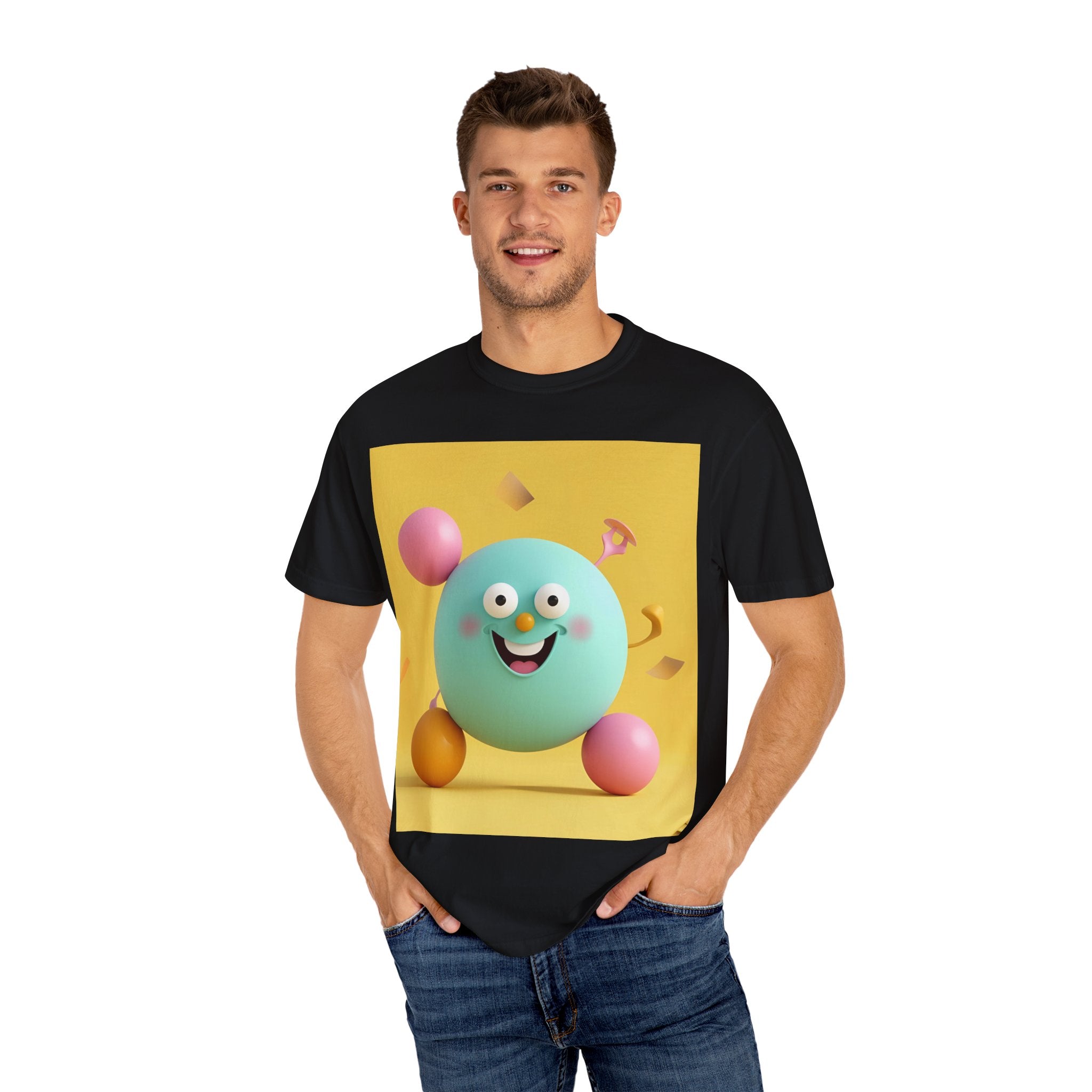 Playful Colorful Cartoon T-Shirt for Fun-Loving Souls, Graphic Tee, Gift for Kids & Adults, Birthday Party Outfit, Casual Wear, Housewarming Gift
