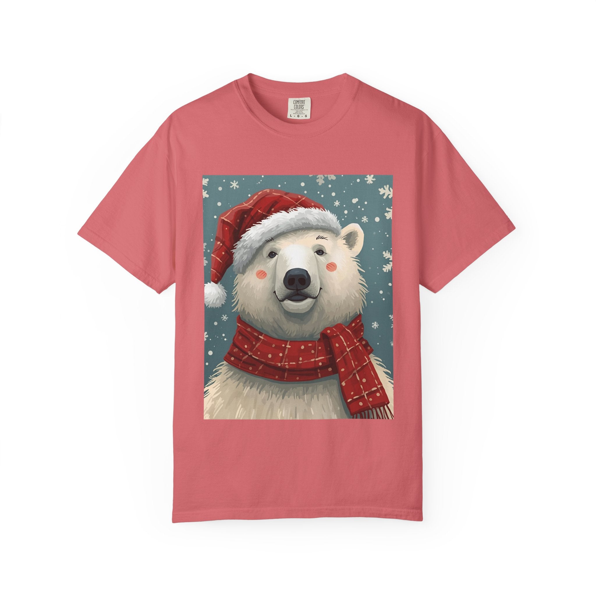 Cozy Christmas Polar Bear T-Shirt, Christmas Tee, Winter Apparel, Holiday Shirt, Gift Idea, Unisex Graphic Tee