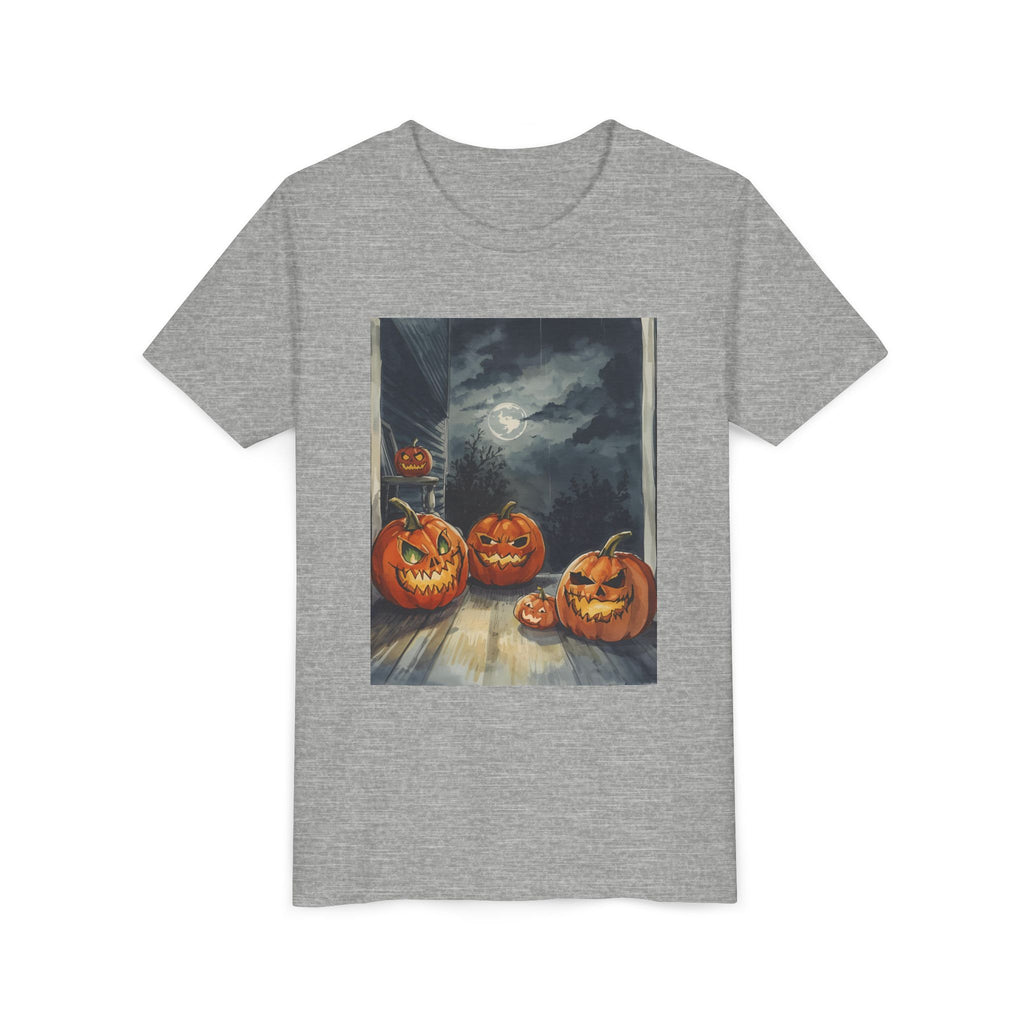 Halloween Pumpkin Spooky Youth Short Sleeve Tee