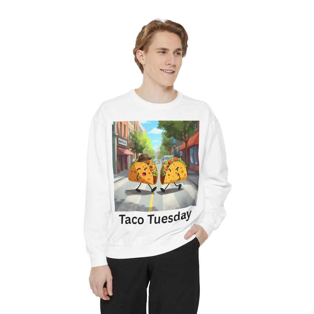 Taco Tuesday Unisex Garment-Dyed Sweatshirt