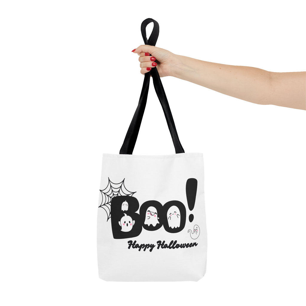 Halloween Boo Tote Bag with Boo! Design, Spooky Ghosts, Trick or Treat, Fall Decor, Seasonal Gift