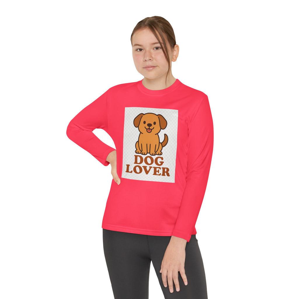 Dog Lover Youth Long Sleeve Competitor Tee