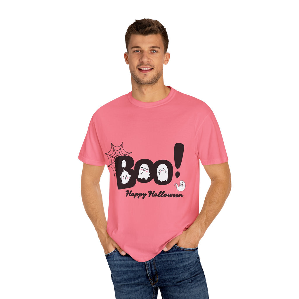 Halloween Boo T-Shirt, Spooky Fun Tee for Halloween, Unisex Ghost Shirt, Boo! Halloween Gift, Fall Celebration Apparel