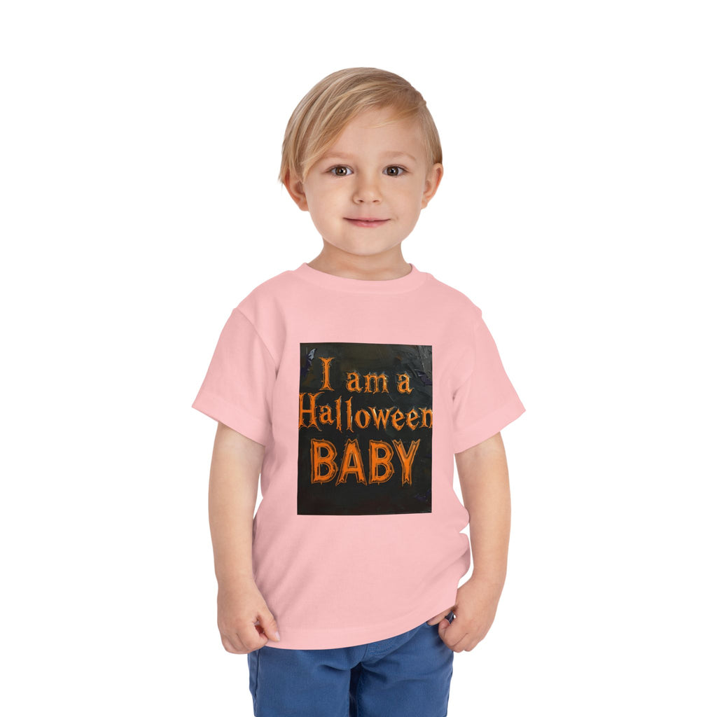 I Am A Halloween Baby Toddler Short Sleeve Tee
