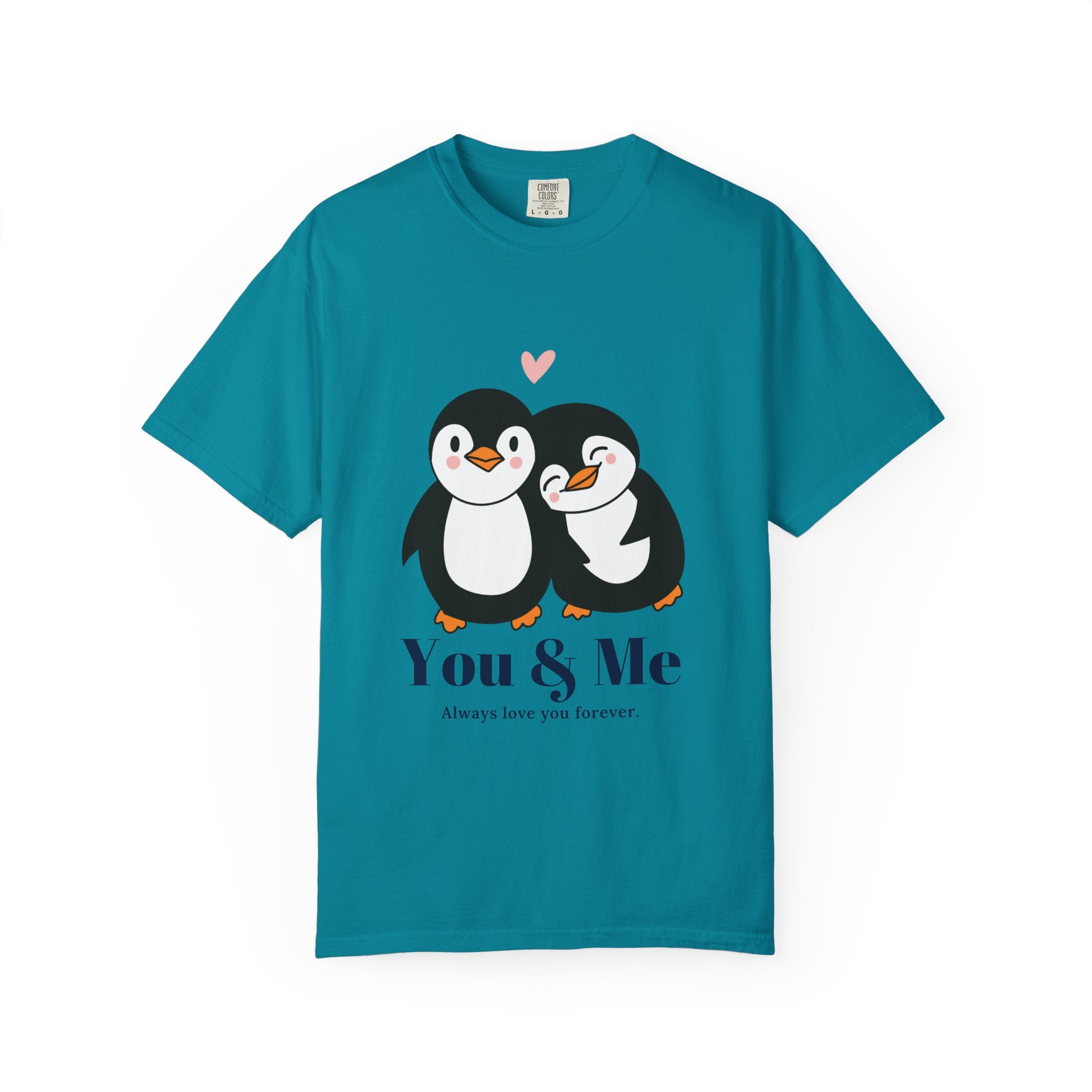 Cute Penguin Couples T-shirt, Valentine's Gift, Relationship Shirt, Birthday Present, Unisex T-Shirt, Love Apparel