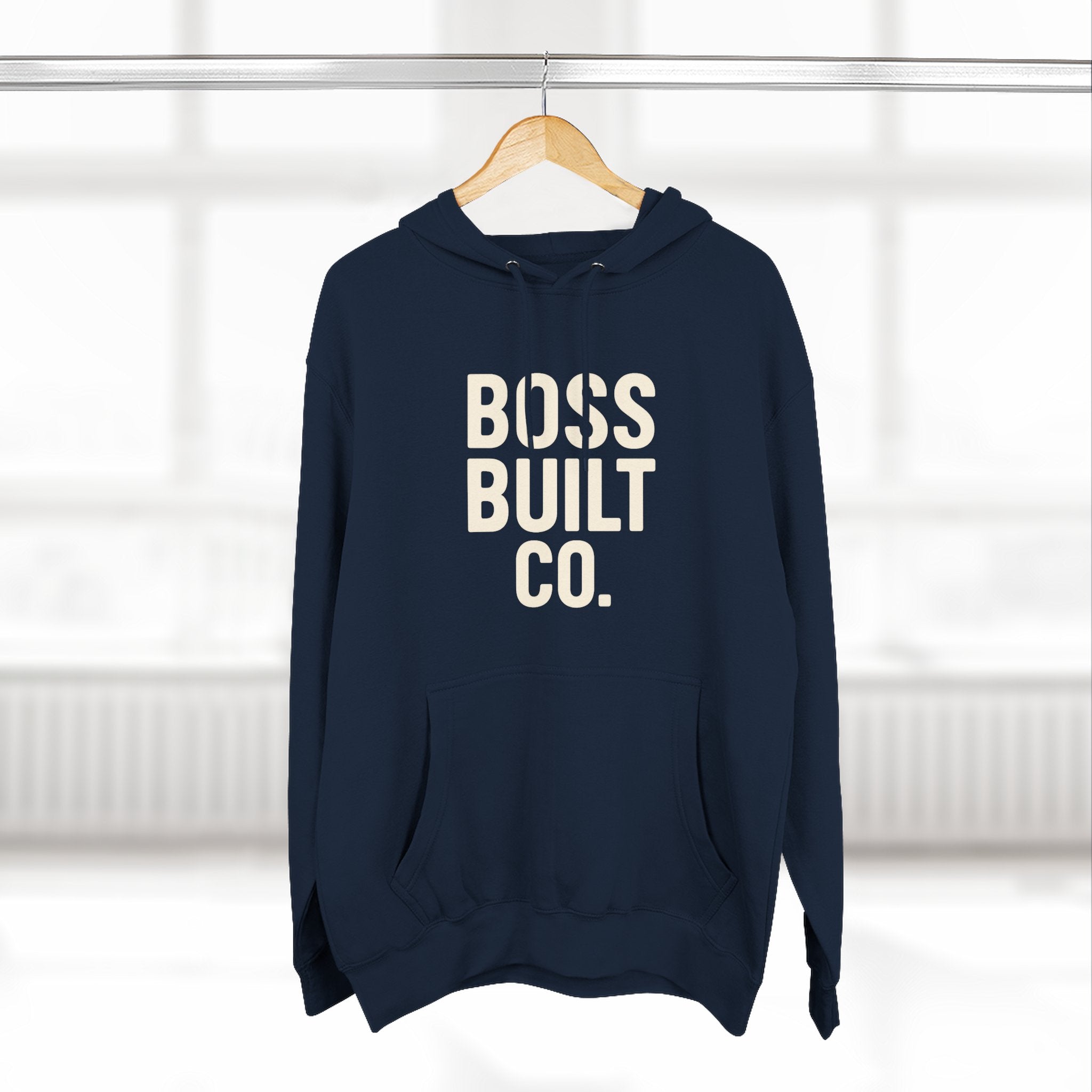 Boss Built Co. Hoodie — Motivational Graphic Pullover