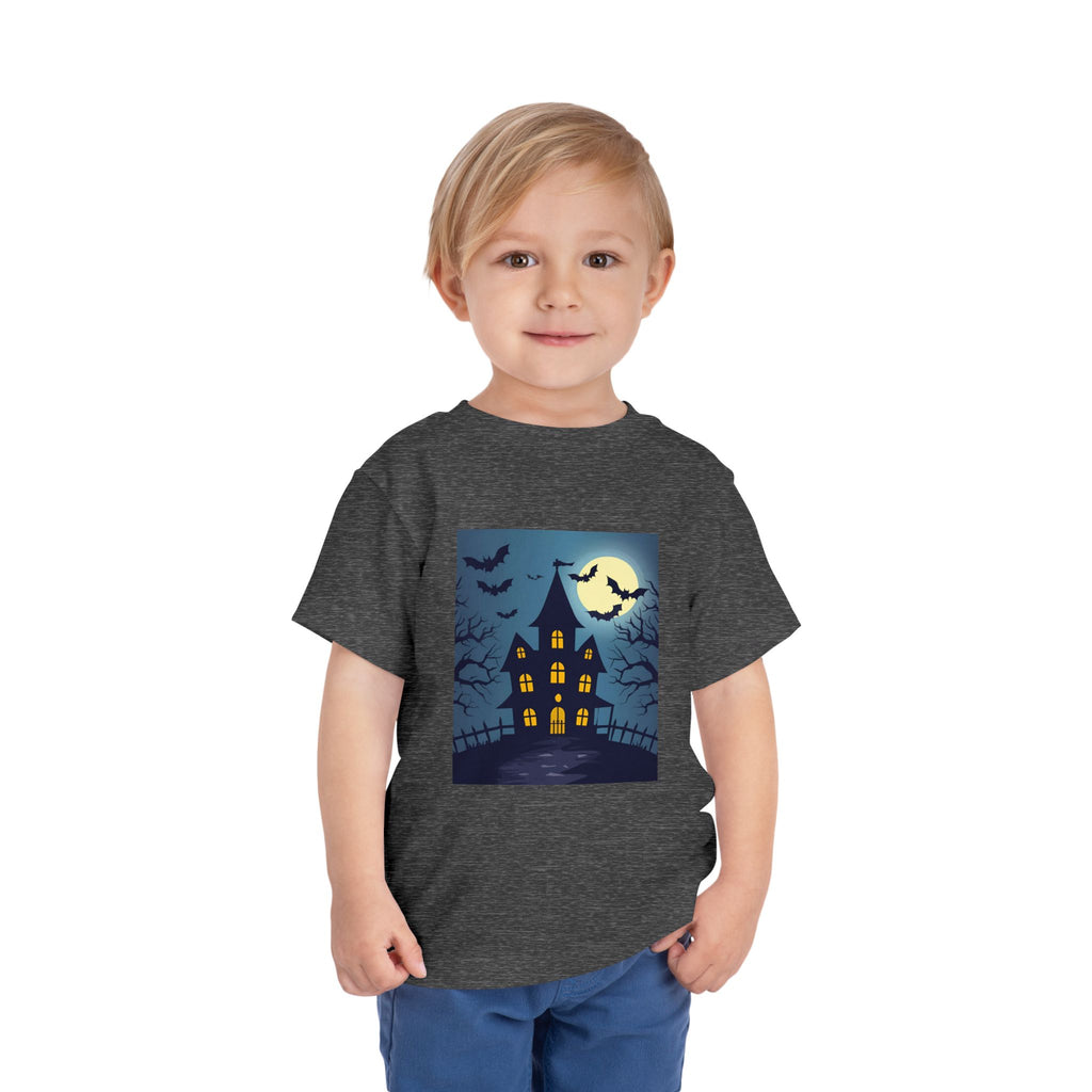 Toddler Halloween T-Shirt, Spooky Haunted House Tee, Kids Halloween Costume, Toddler Witch Shirt, Halloween Party Outfit