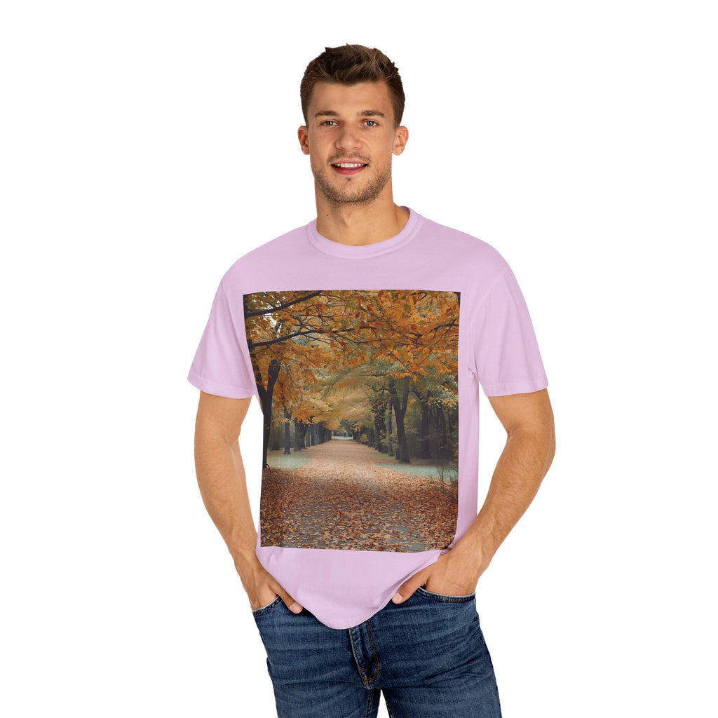 Autumn Pathways Unisex T-Shirt - Cozy Fall Vibes, Nature Lover's Tee, Seasonal Style, Perfect for Thanksgiving, Outdoors Events