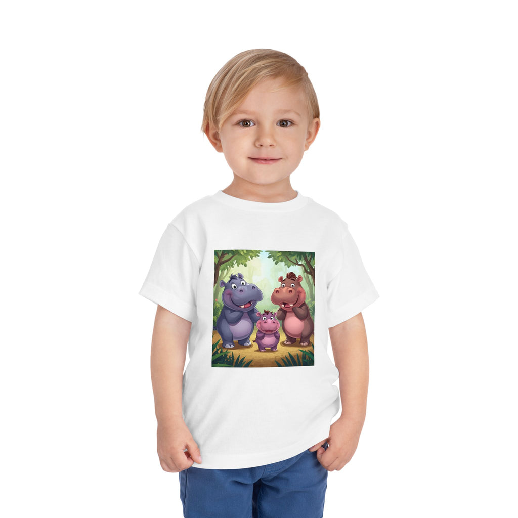 Hippo Cute Toddler Short Sleeve Tee