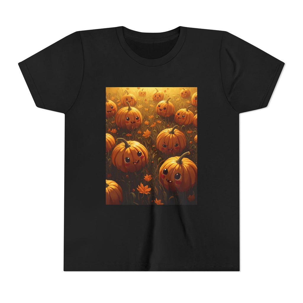 Pumpkin Halloween Youth Tee, Fall Shirt, Halloween Gift, Kids Halloween Apparel, Harvest Celebration T-shirt