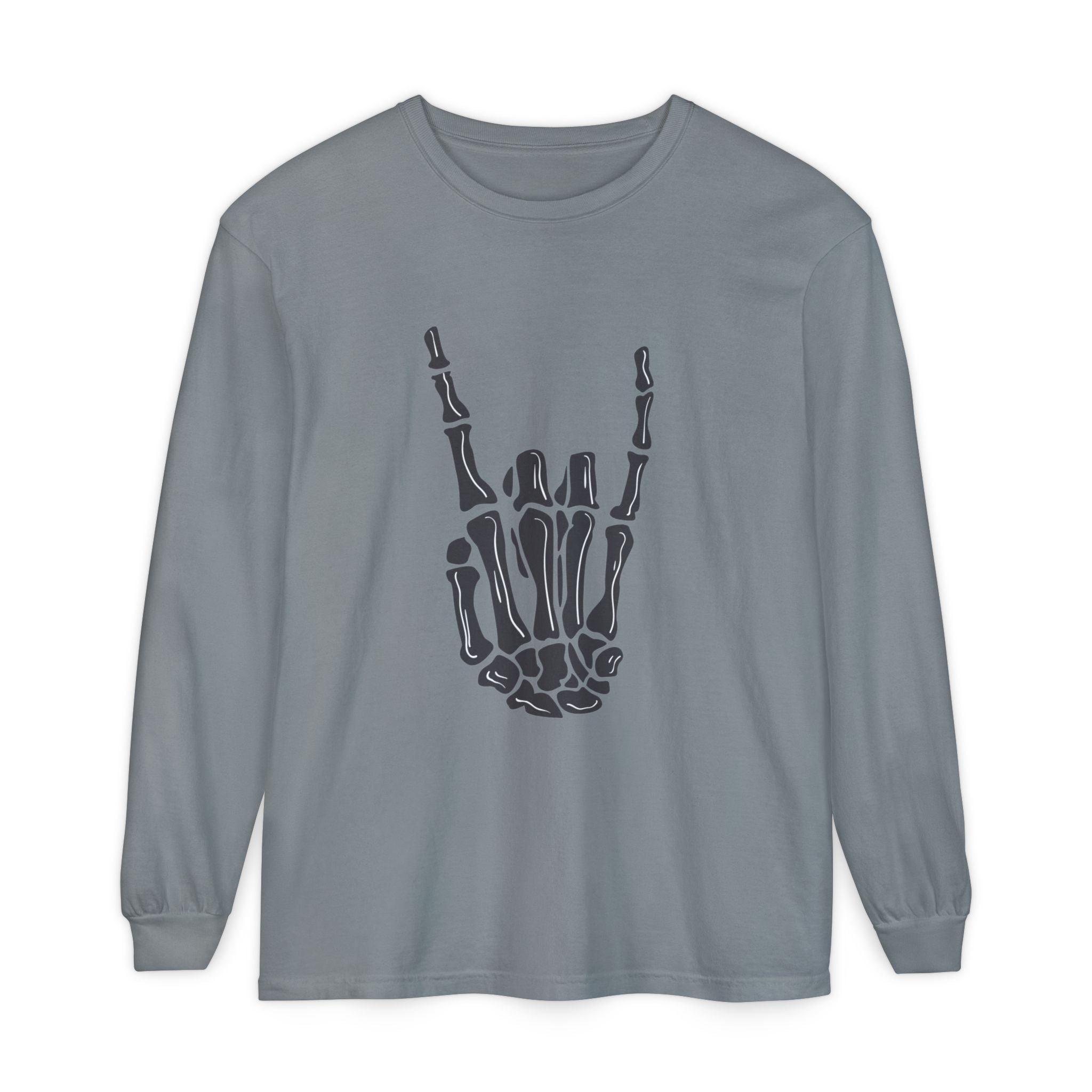 Rock On Unisex Garment-dyed Long Sleeve T-Shirt