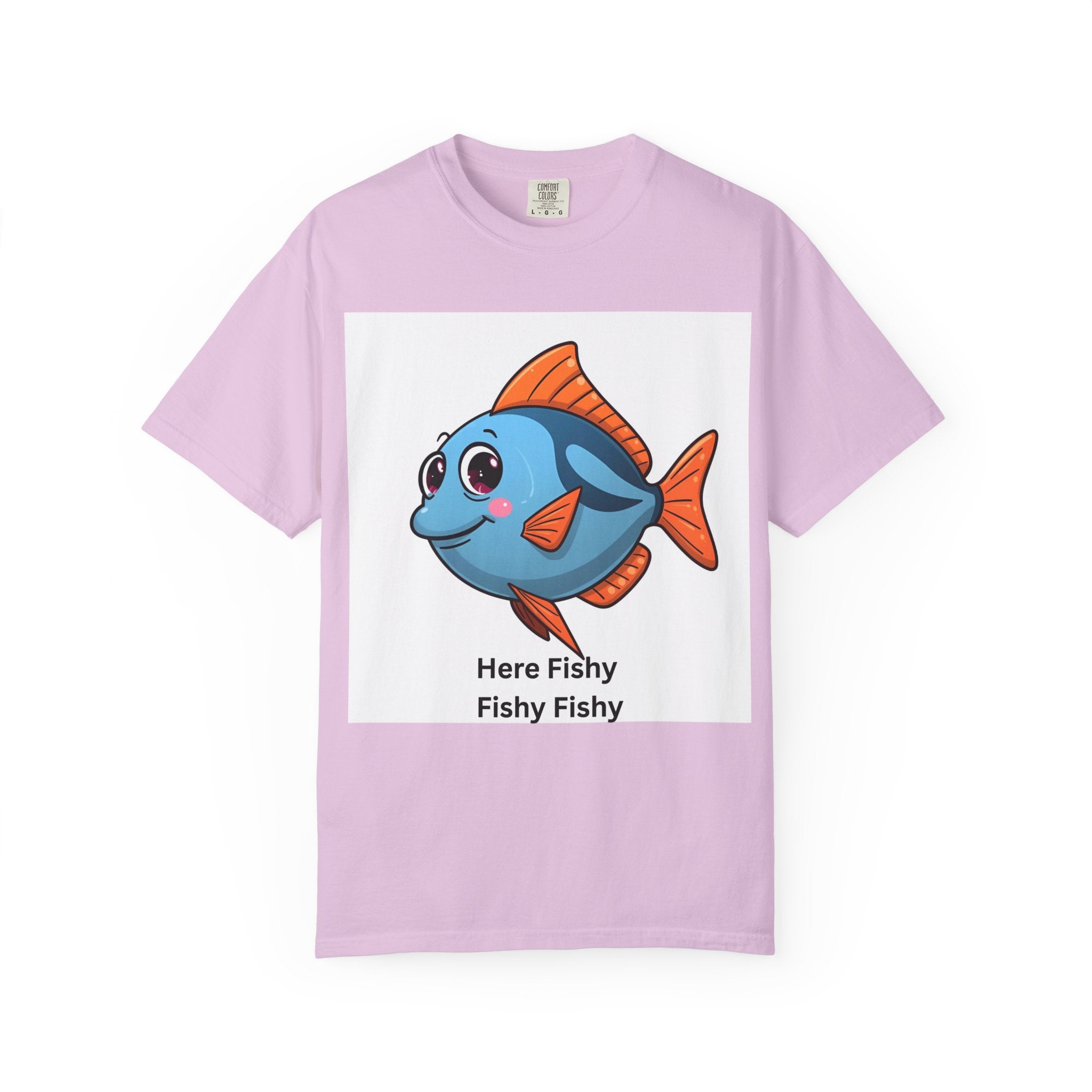 Here Fishy Fishy Fishy Unisex Garment-Dyed T-shirt