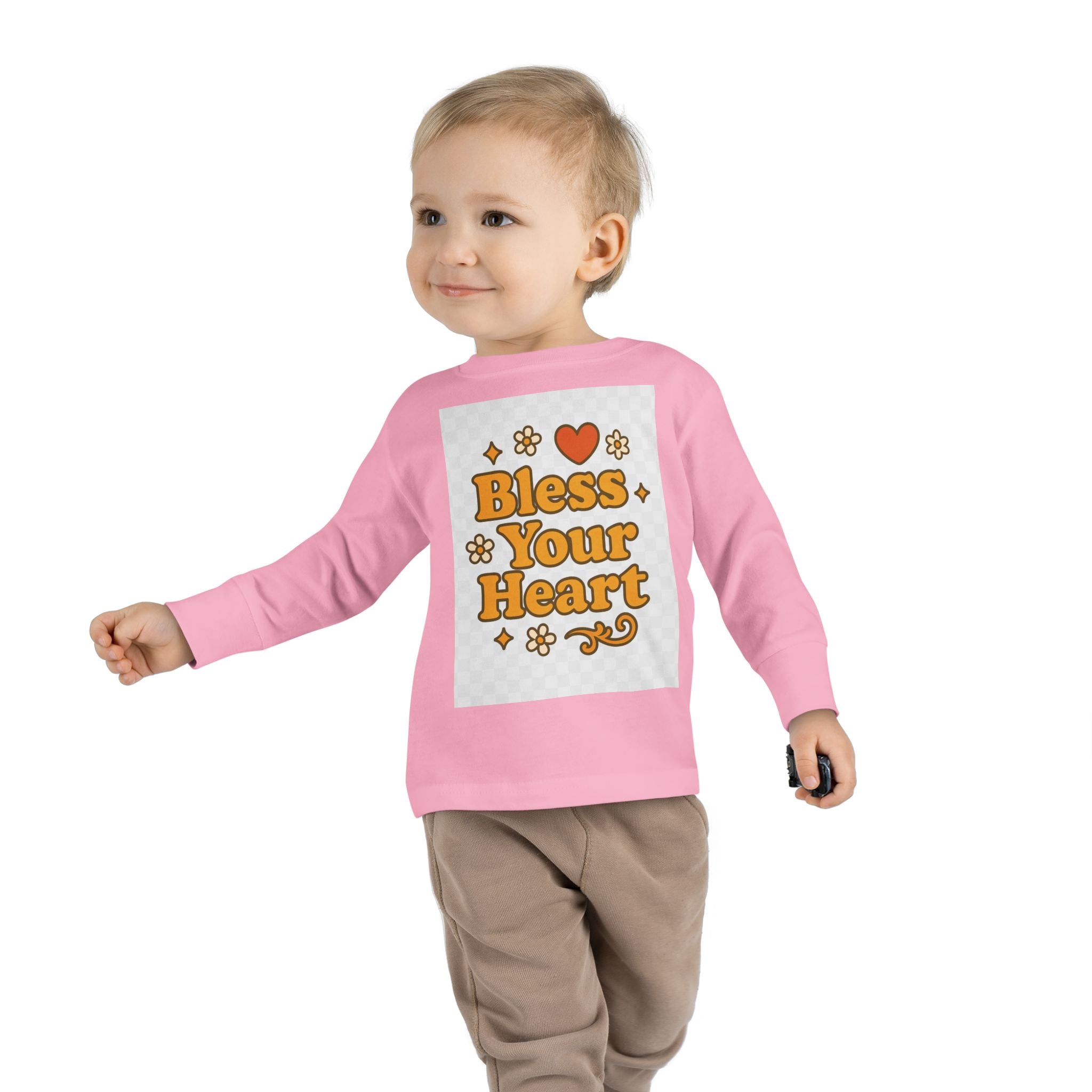 Toddler Long Sleeve Tee - "Bless Your Heart" Design