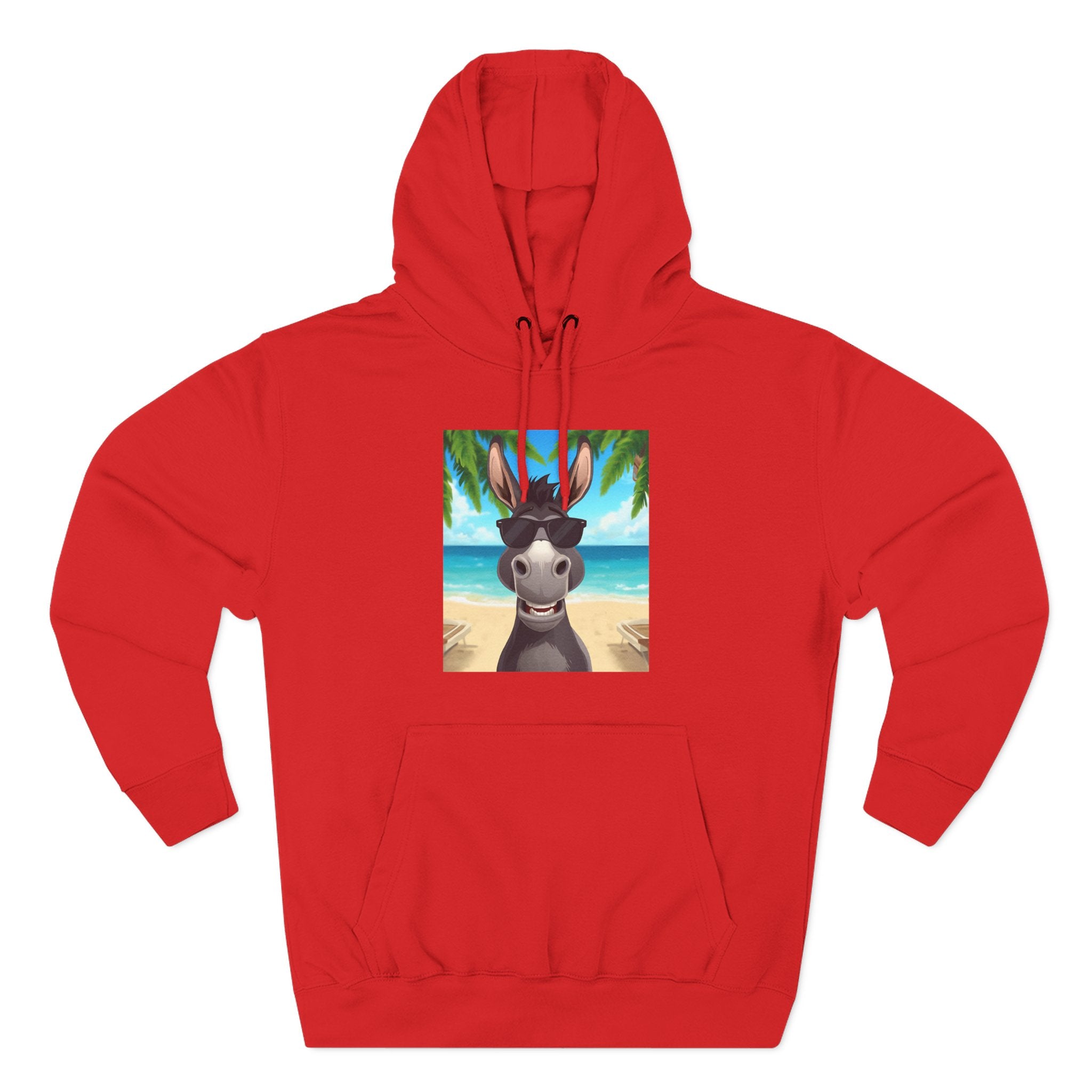 Donkey Beach Vibe Three-Panel Fleece Hoodie