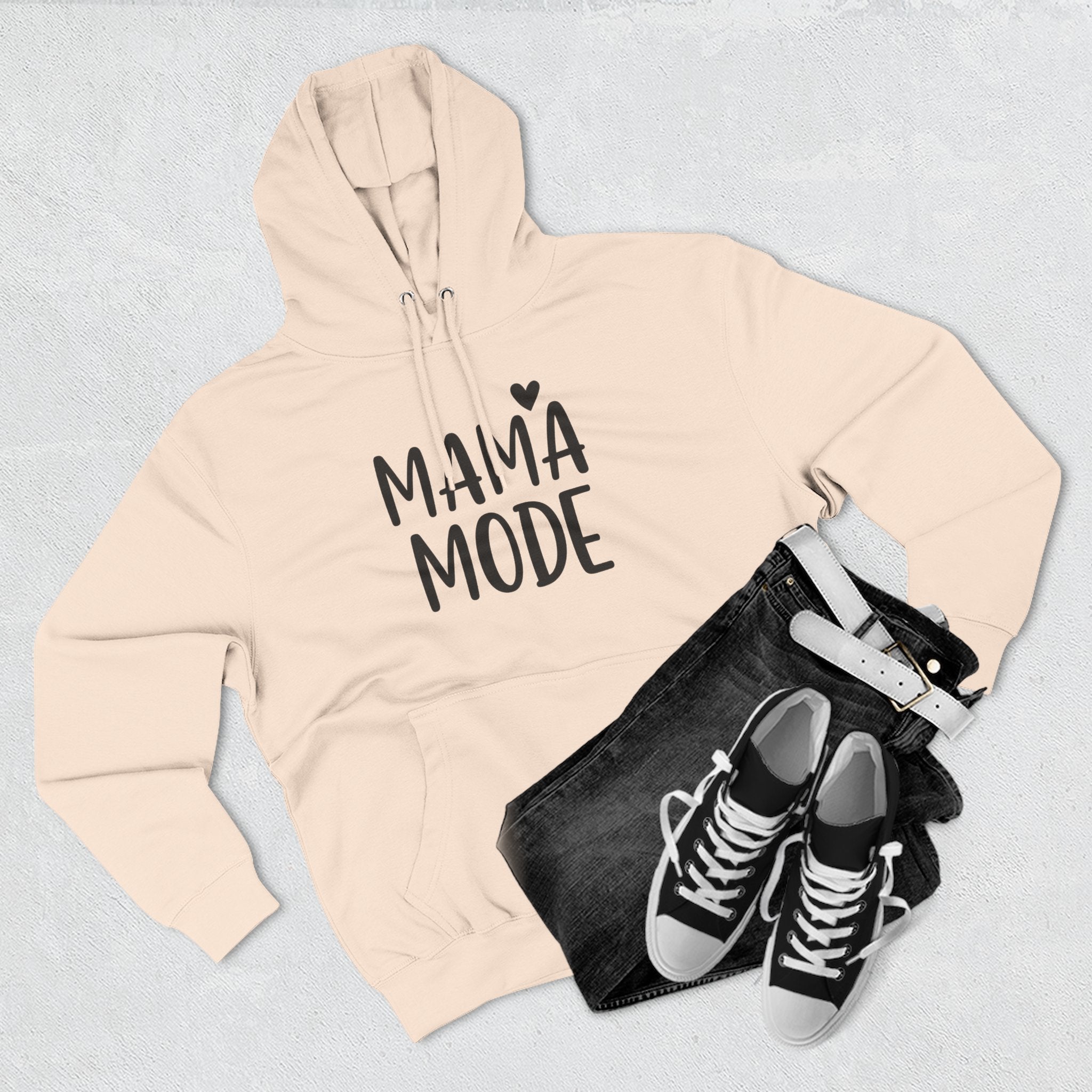 Mama Mode Hoodie — Cozy Fleece Motherhood Pullover